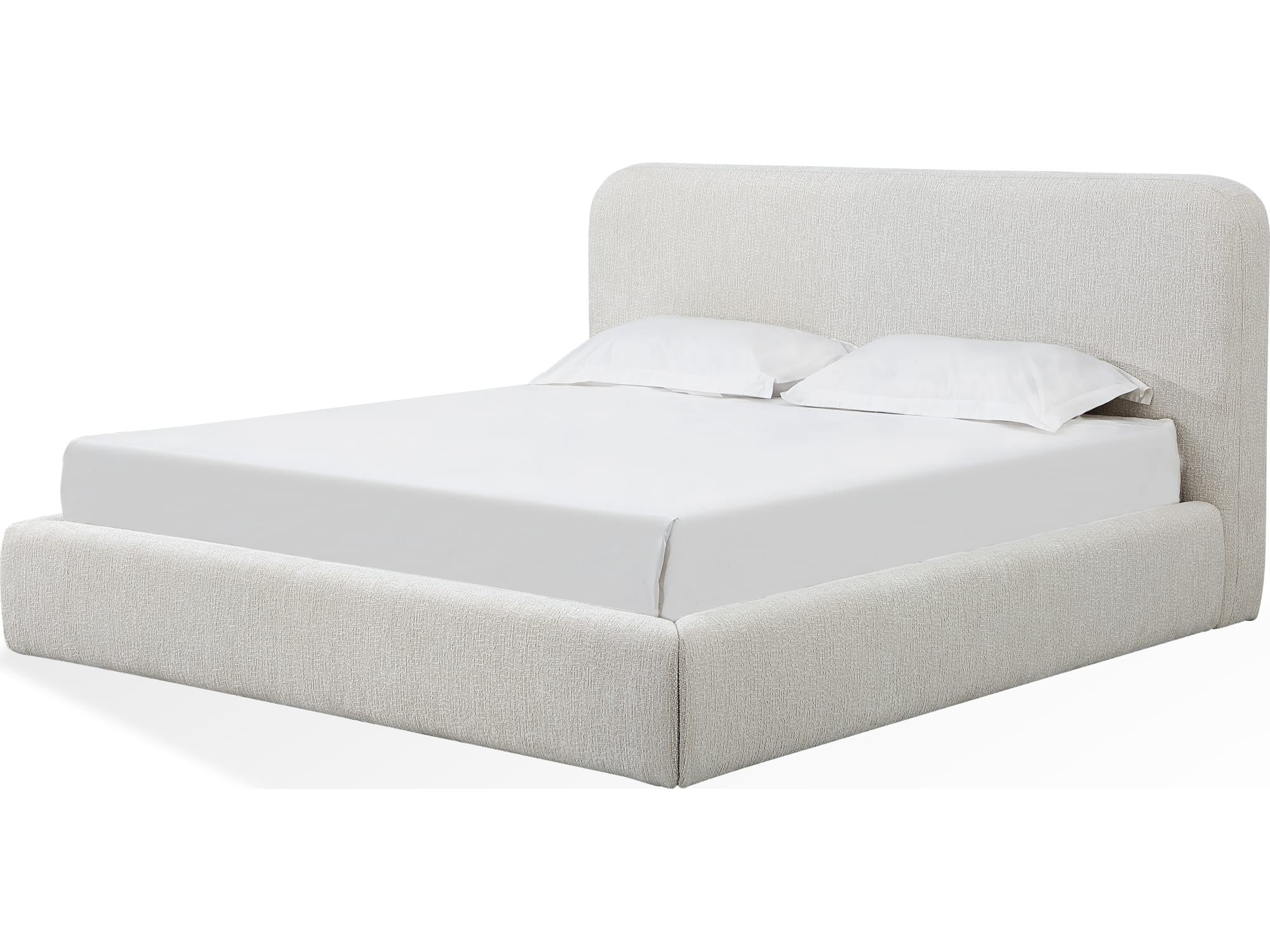 Elora Whitewashed Full Upholstered Platform Bed - Image 2