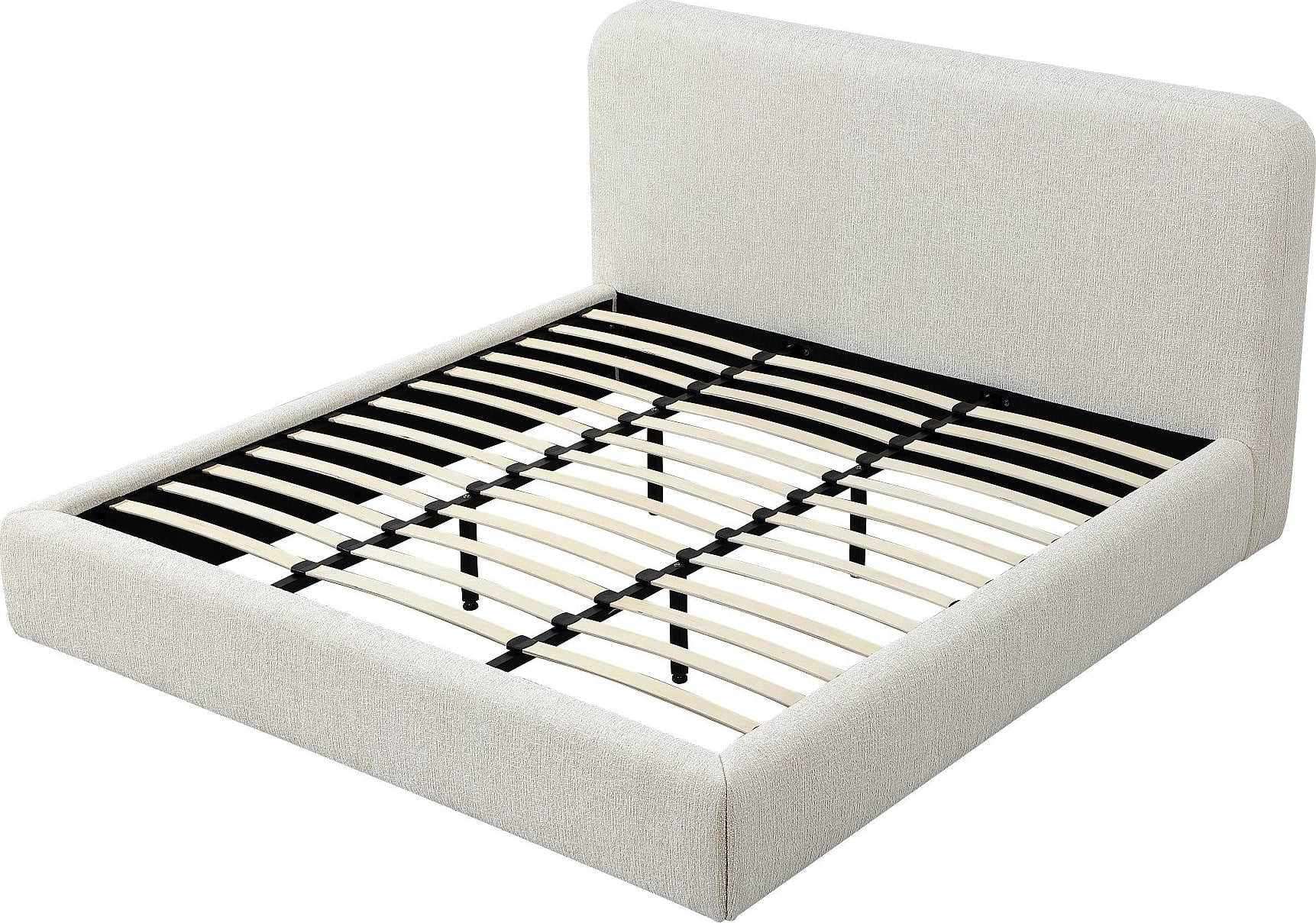 Elora Whitewashed Full Upholstered Platform Bed - Image 6