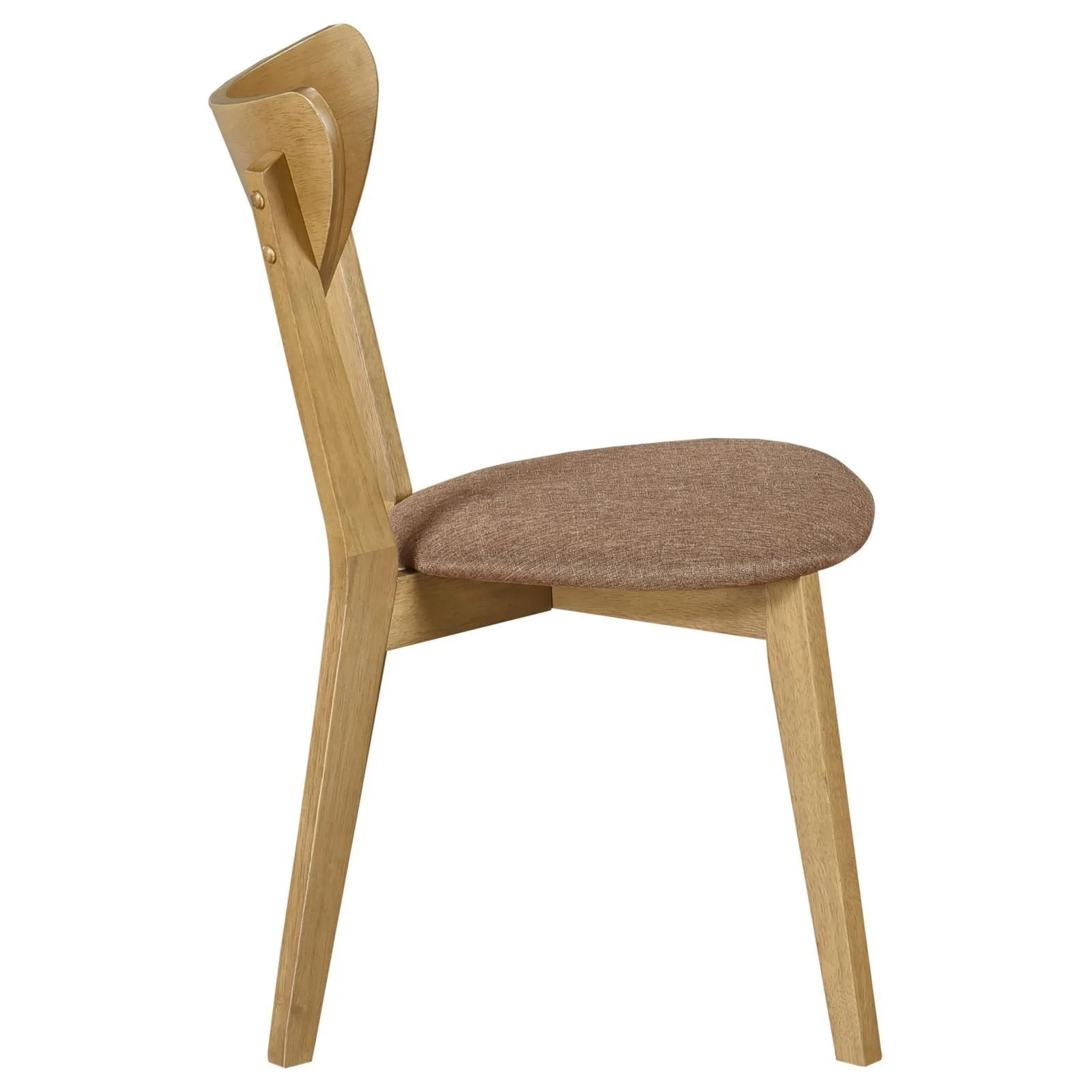 Elowen Dining Side Chair Light Walnut and Brown (Set of 2) - Image 9