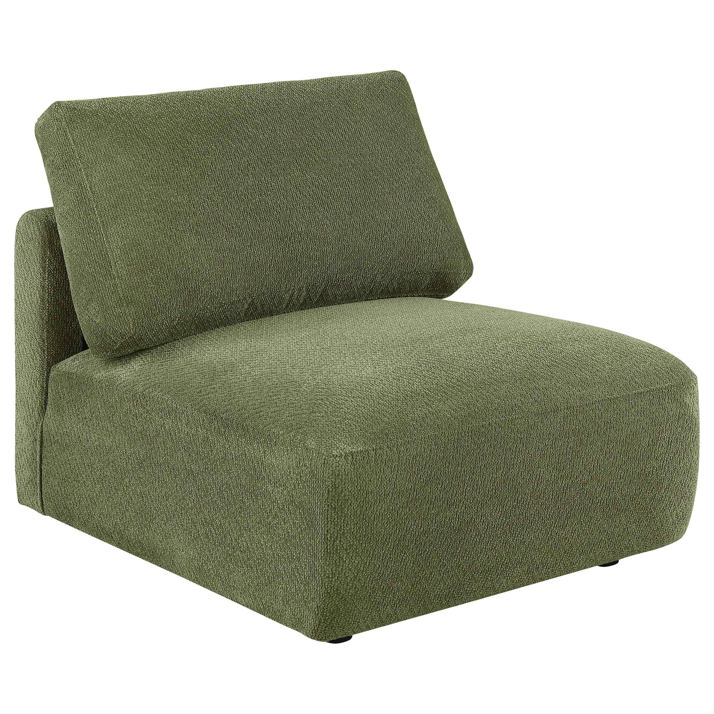 Elysia Green 5-piece Chenille Upholstered Modular Sectional Sofa - Image 9