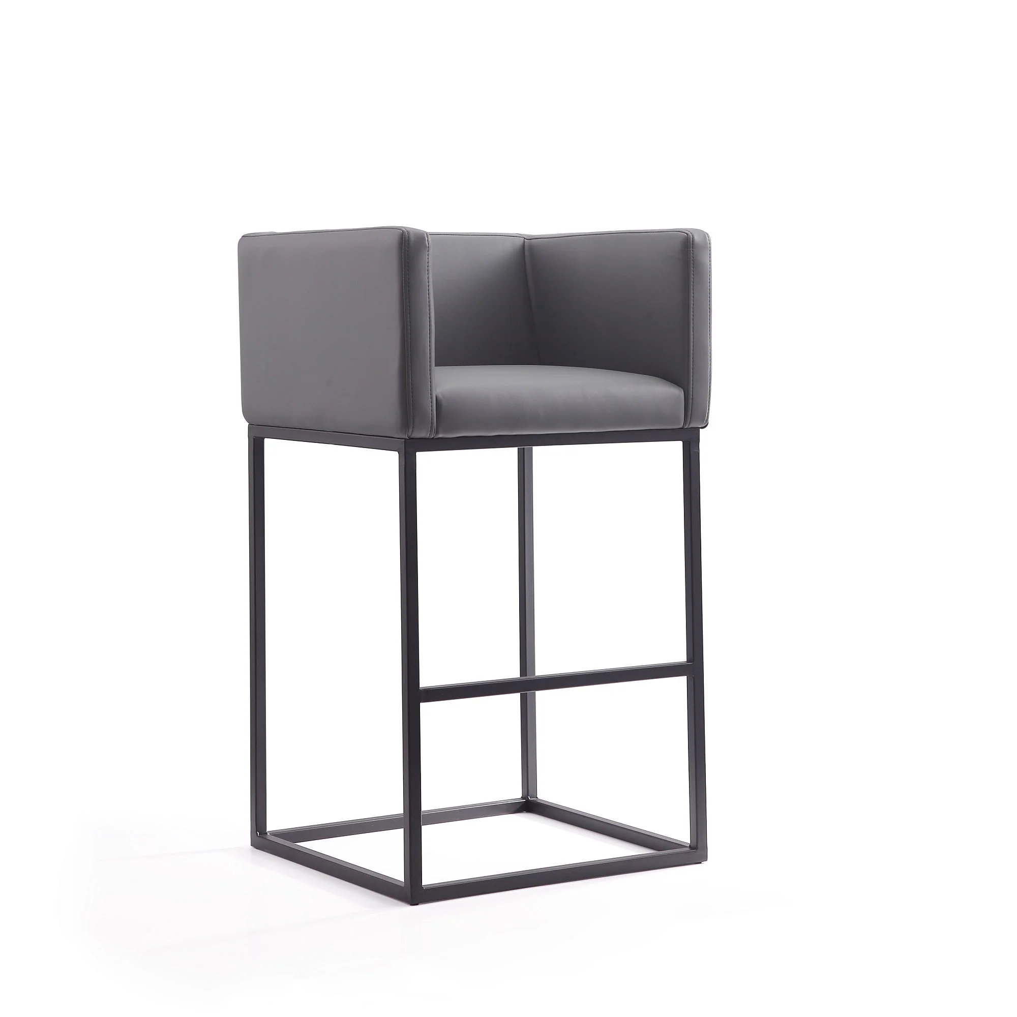Embassy Barstool in Grey and Black (set of 3) - Image 4