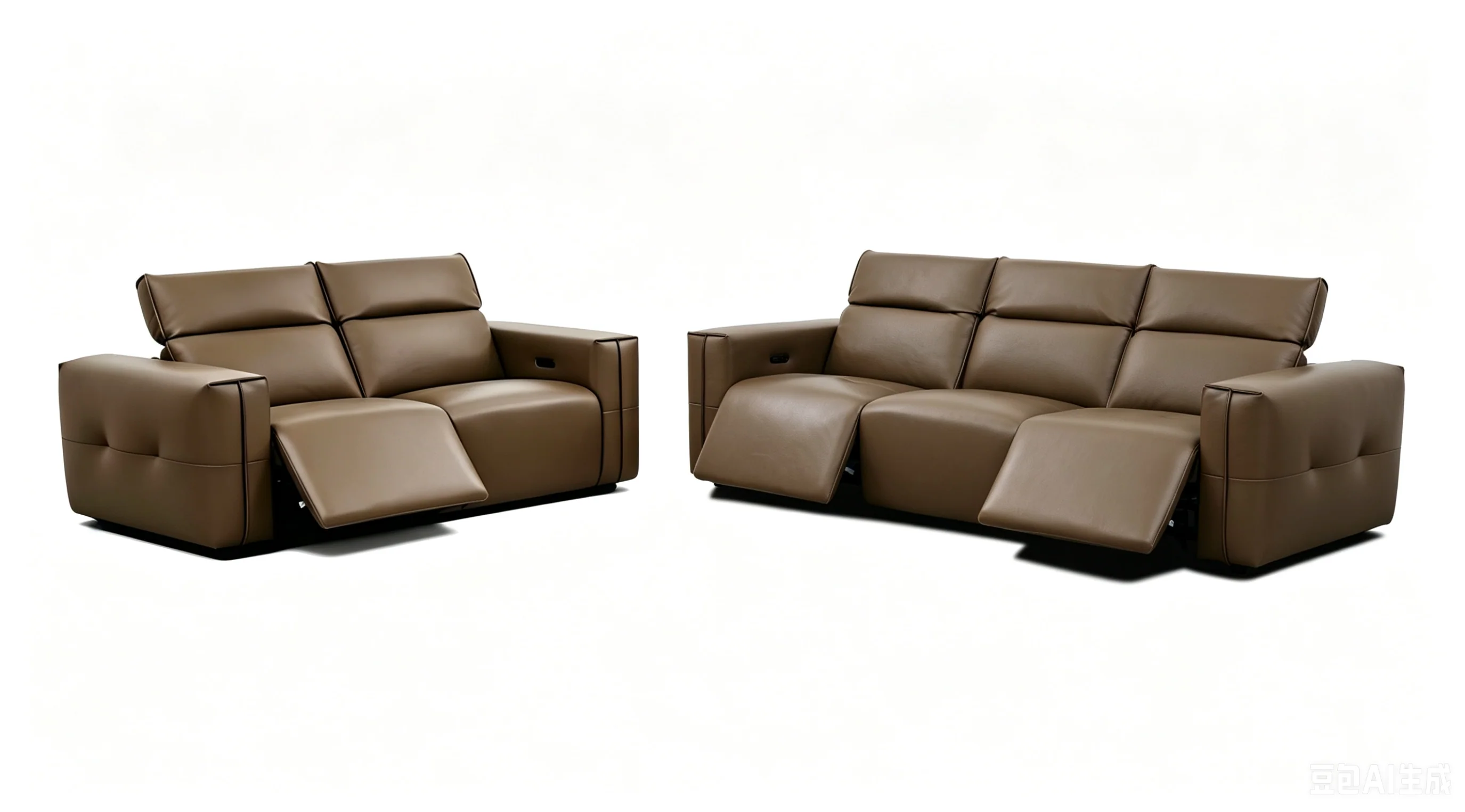 Ember Brown Power Reclining Sofa and Loveseat - Image 2