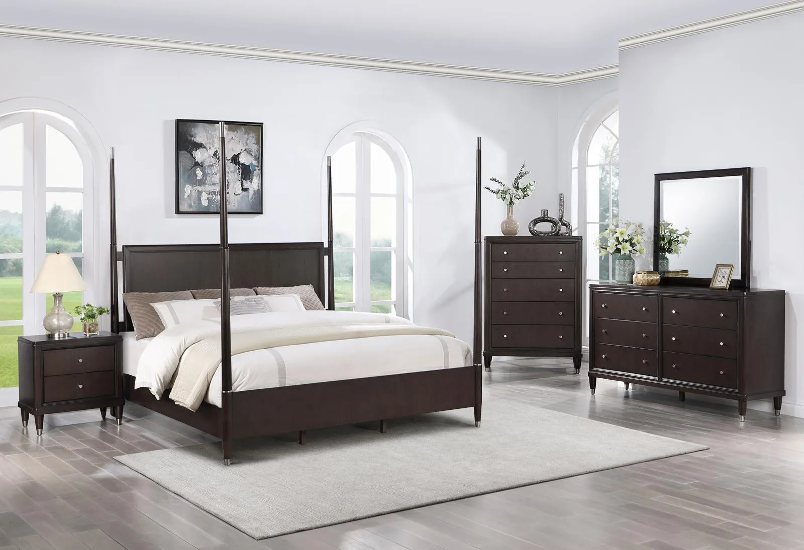 Emberlyn Brown 2-drawer Nightstand Bedside Table - Image 14