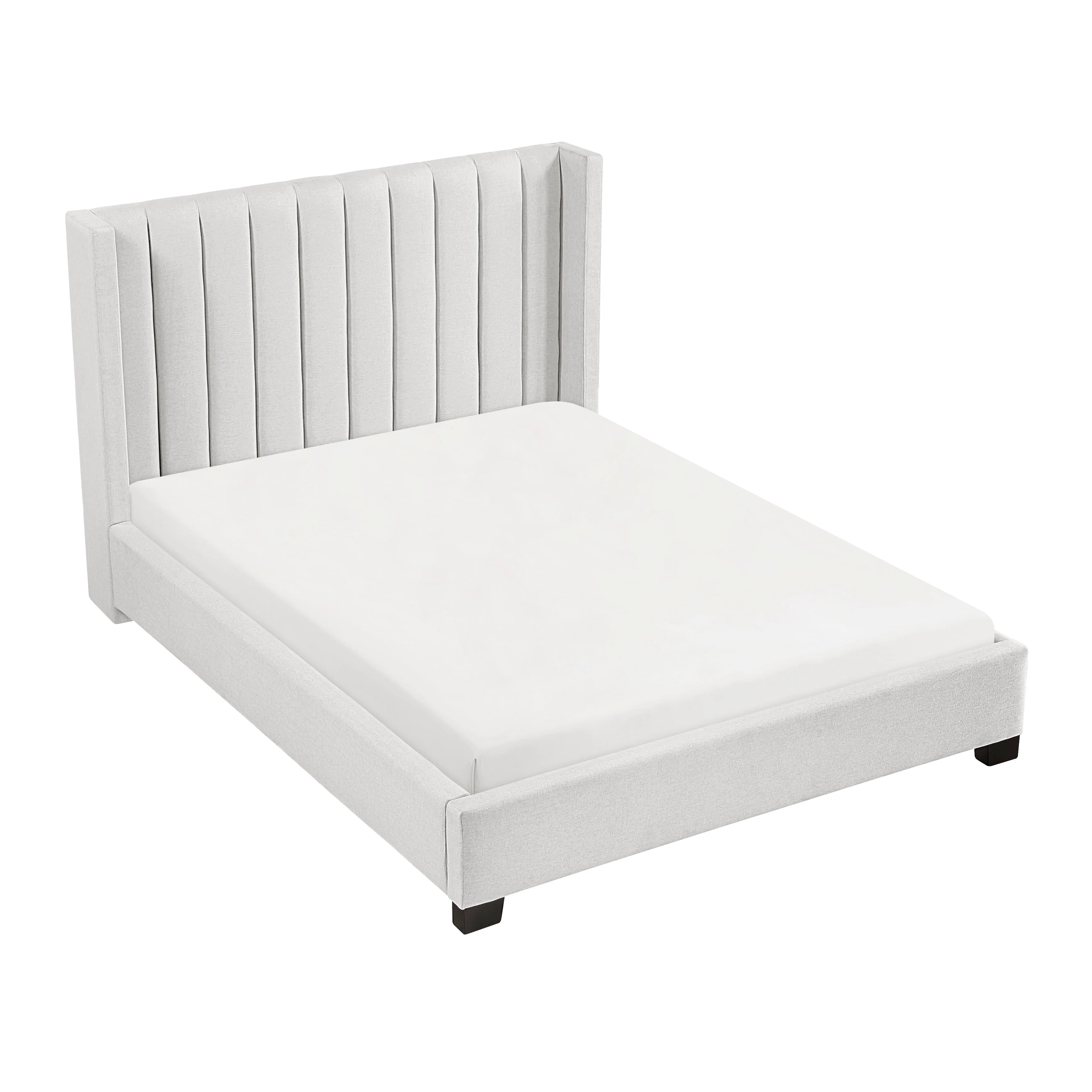 Emerson Beige Upholstered Queen Bed - Image 7