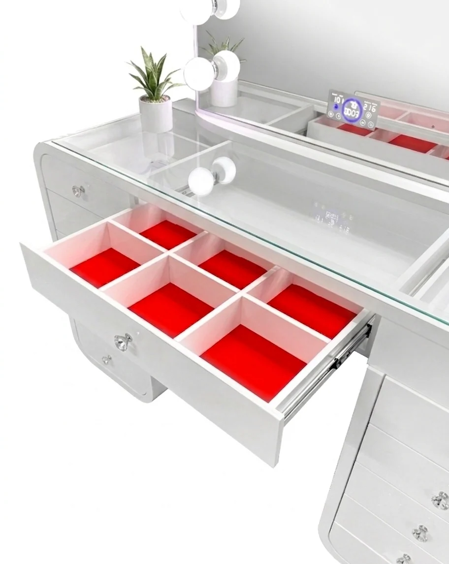 Emily White Vanity Set - Image 2