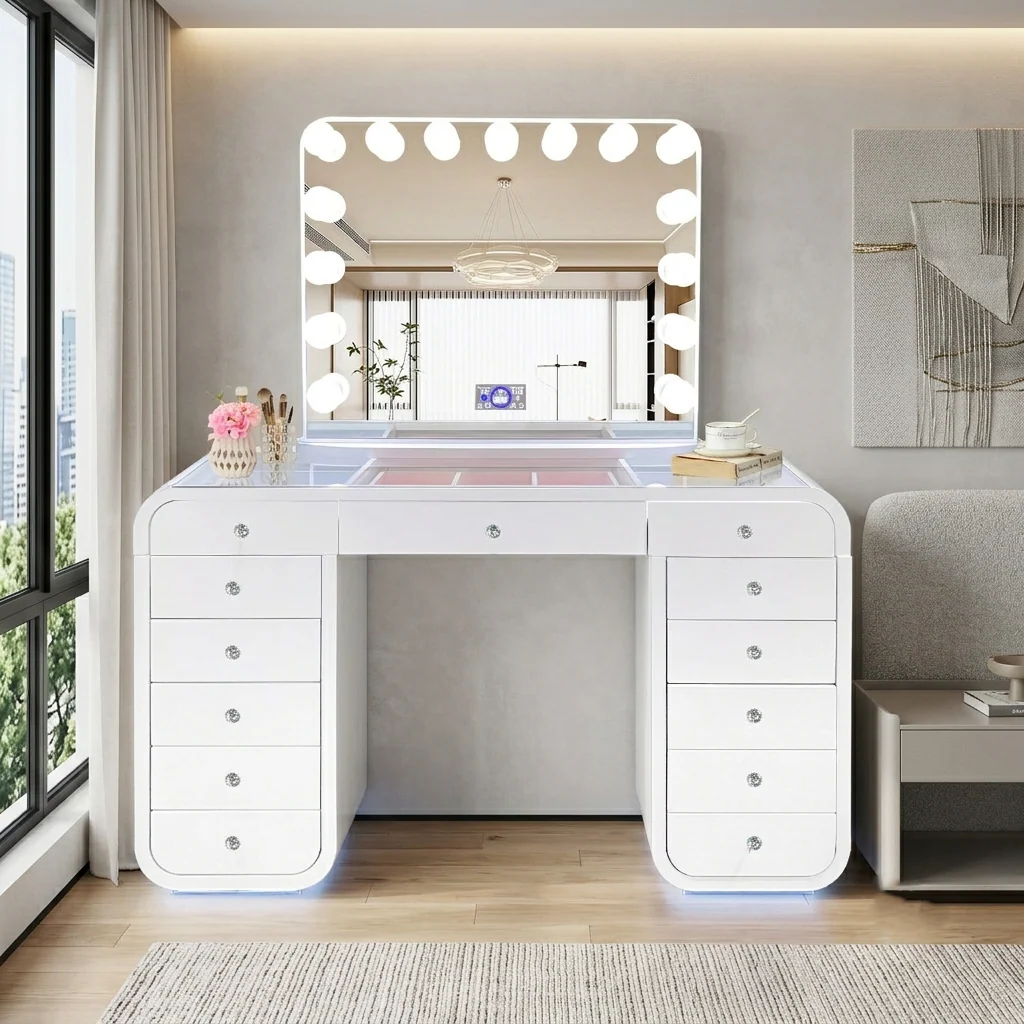 Emily White Vanity Set - Image 6