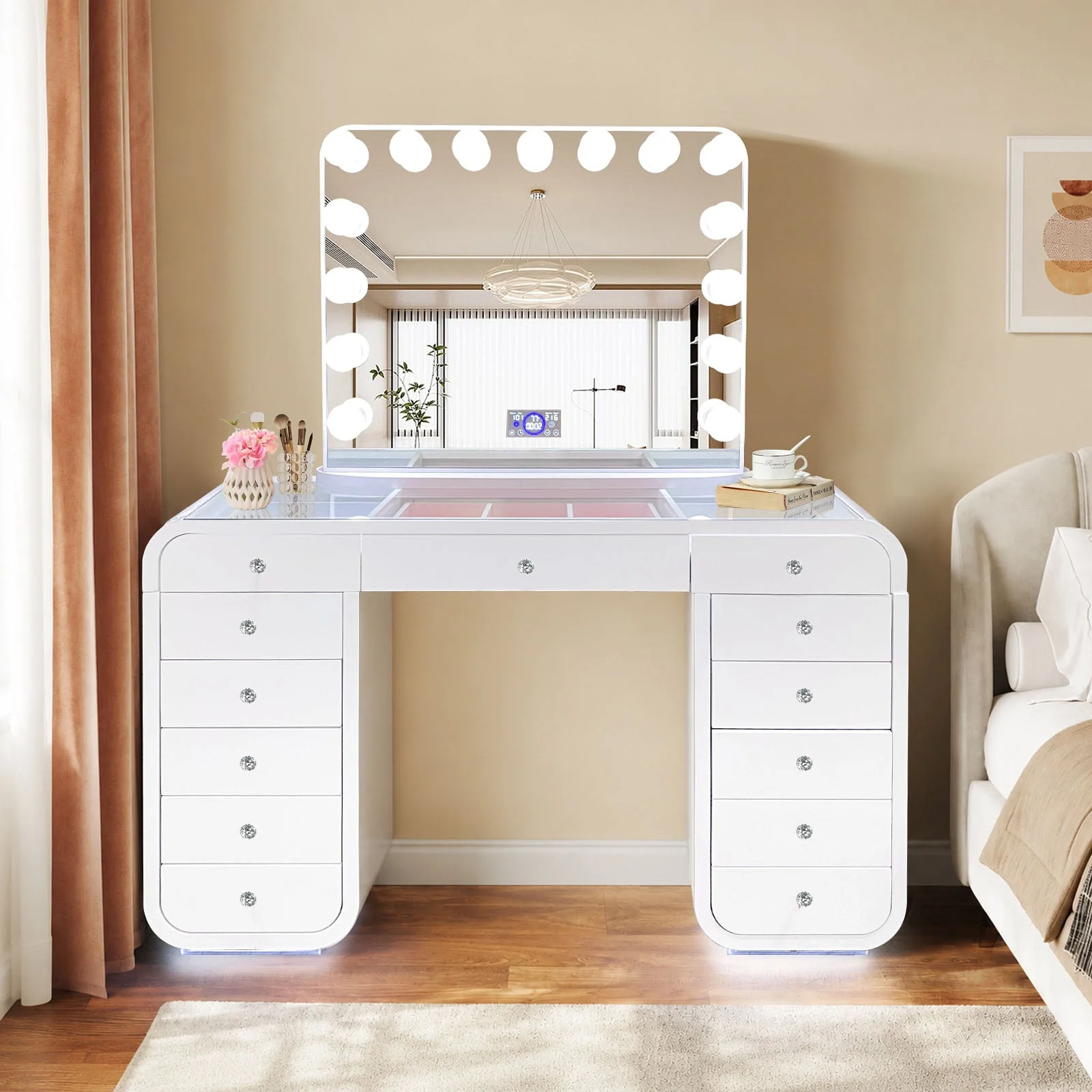 Emily White Vanity Set - Image 7