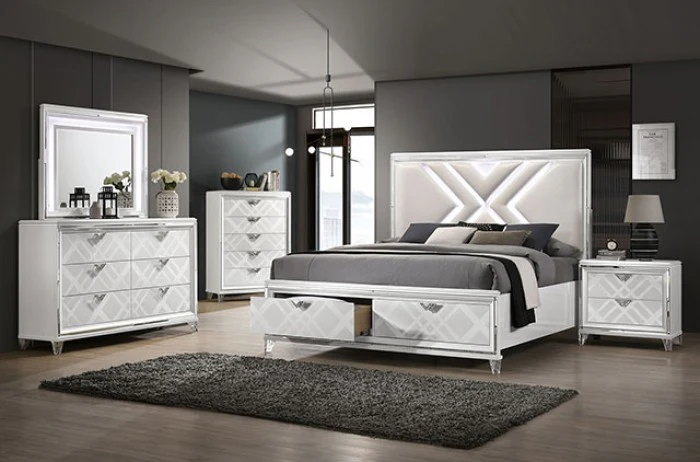 Emmeline White 5-Piece Queen Bedroom Set