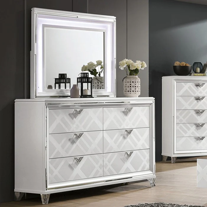 Emmeline White 5-Piece Queen Bedroom Set - Image 5