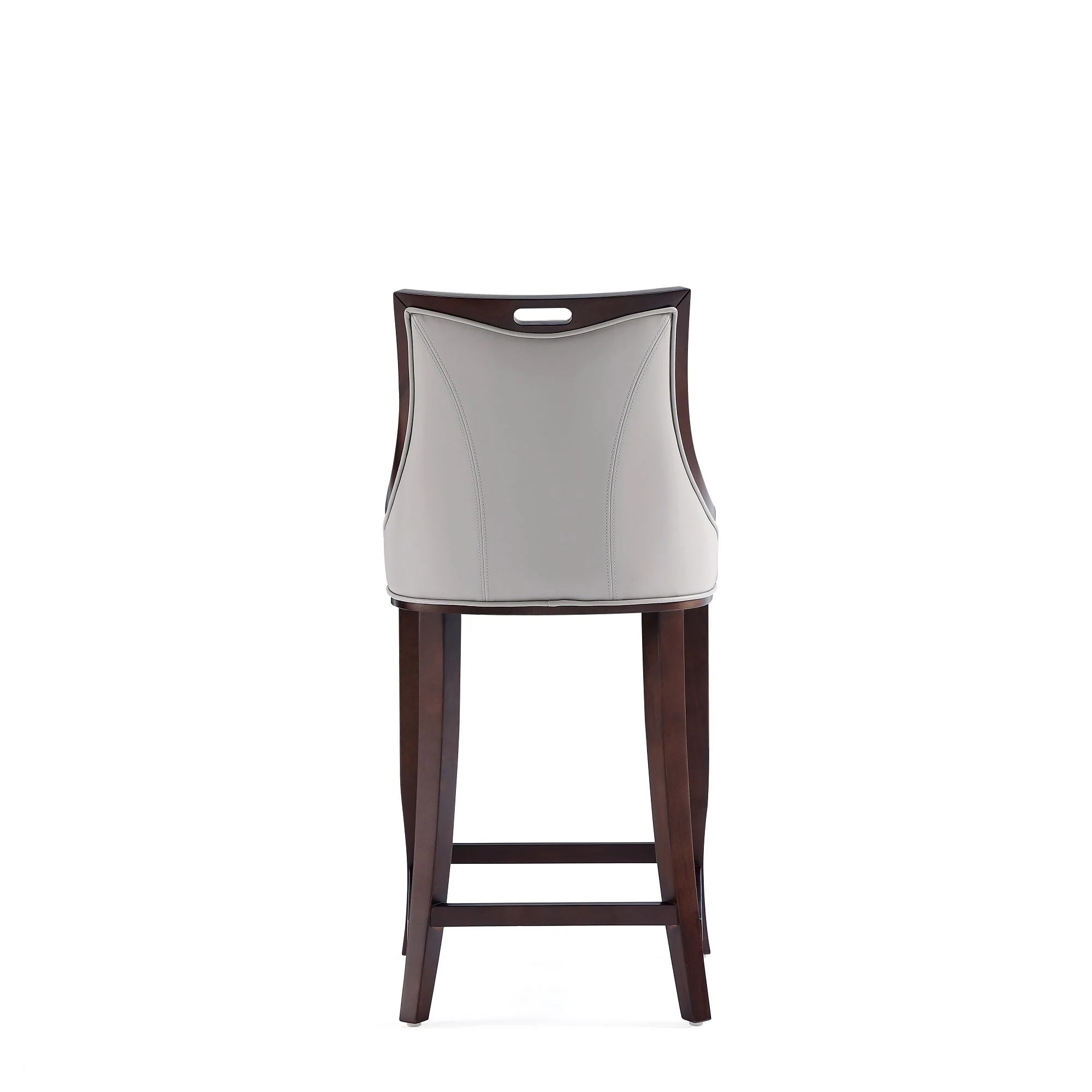 Emperor Faux Leather Barstool in Light Grey (set of 2) - Image 8