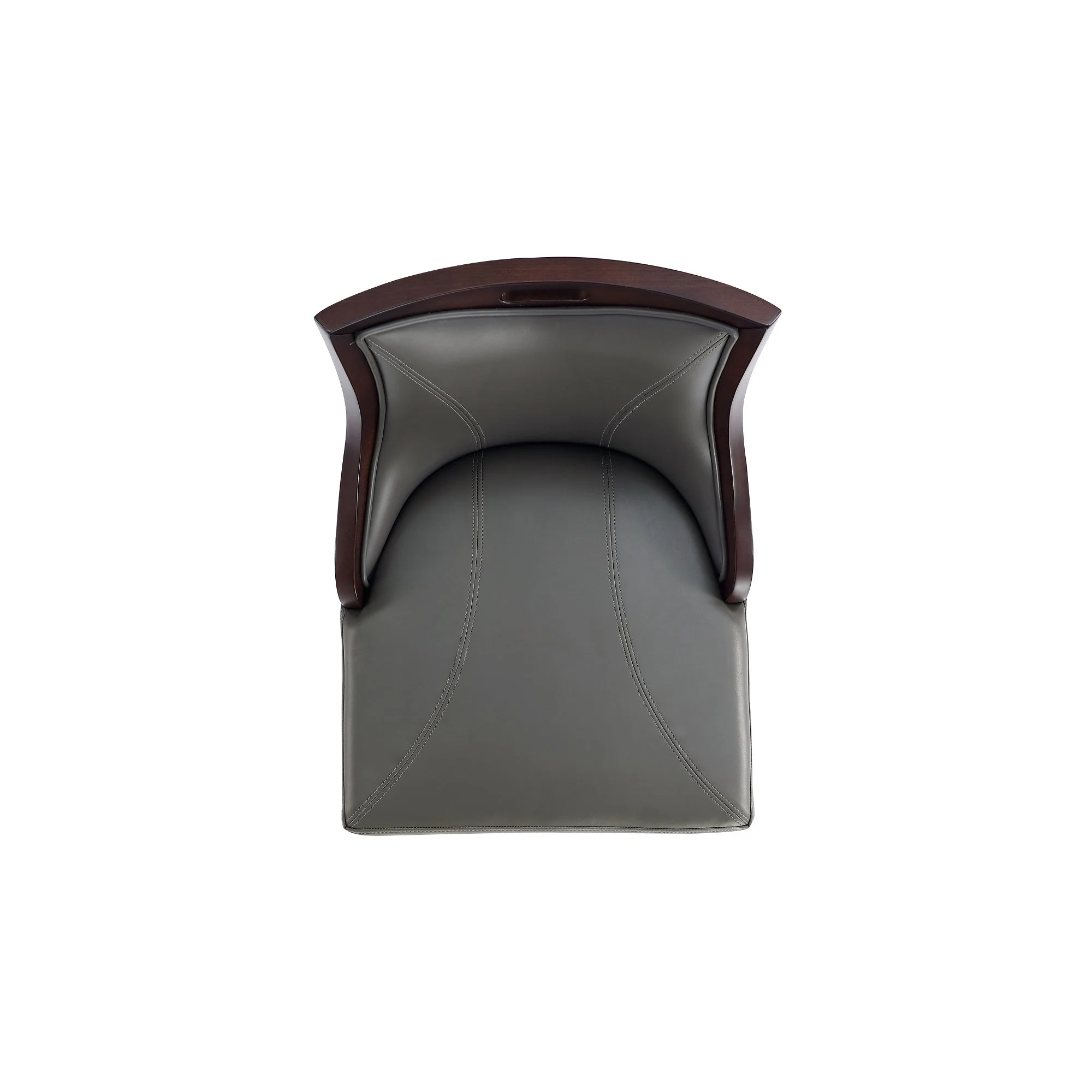Emperor Faux Leather Barstool in Pebble Grey - Image 8