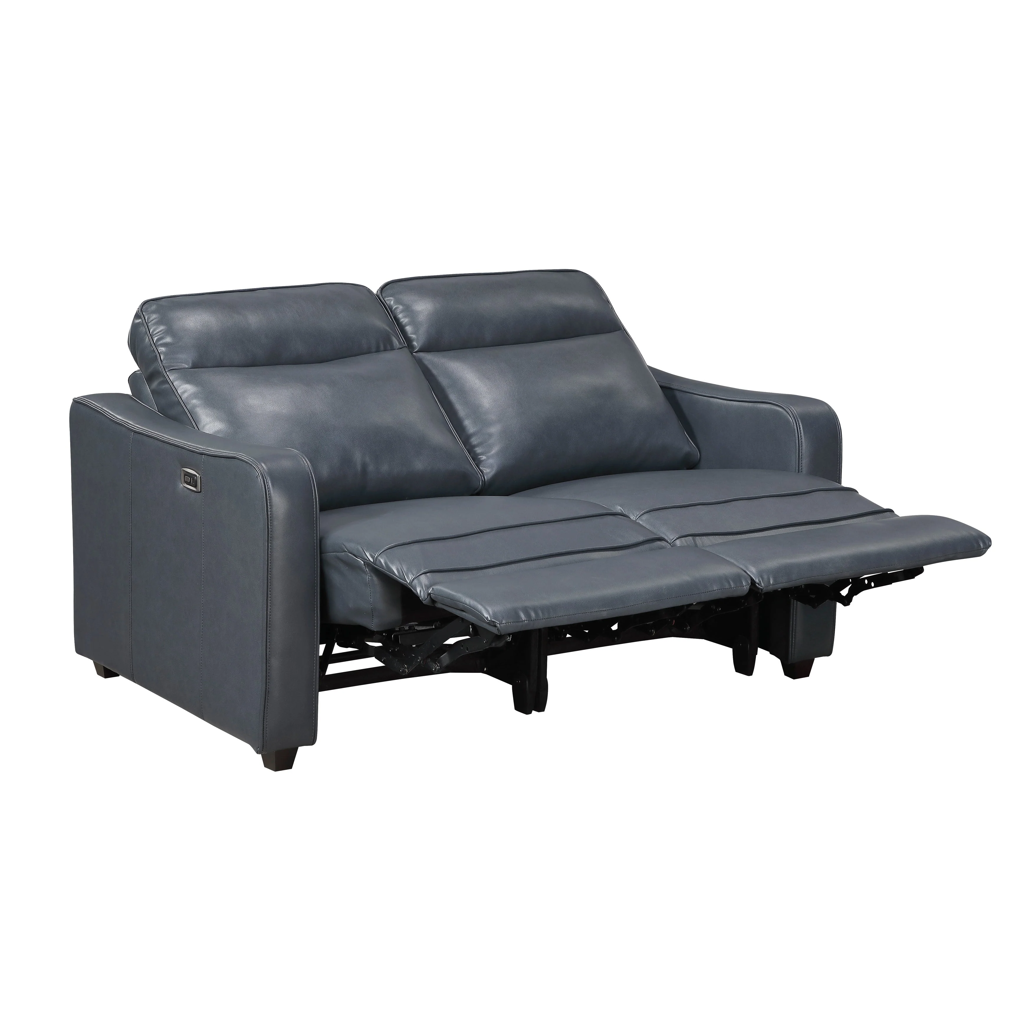 Equinox Navy Power Double Reclining Sofa & Loveseat - Image 10