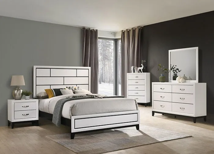 Errico White 4-Piece Queen Bedroom Set