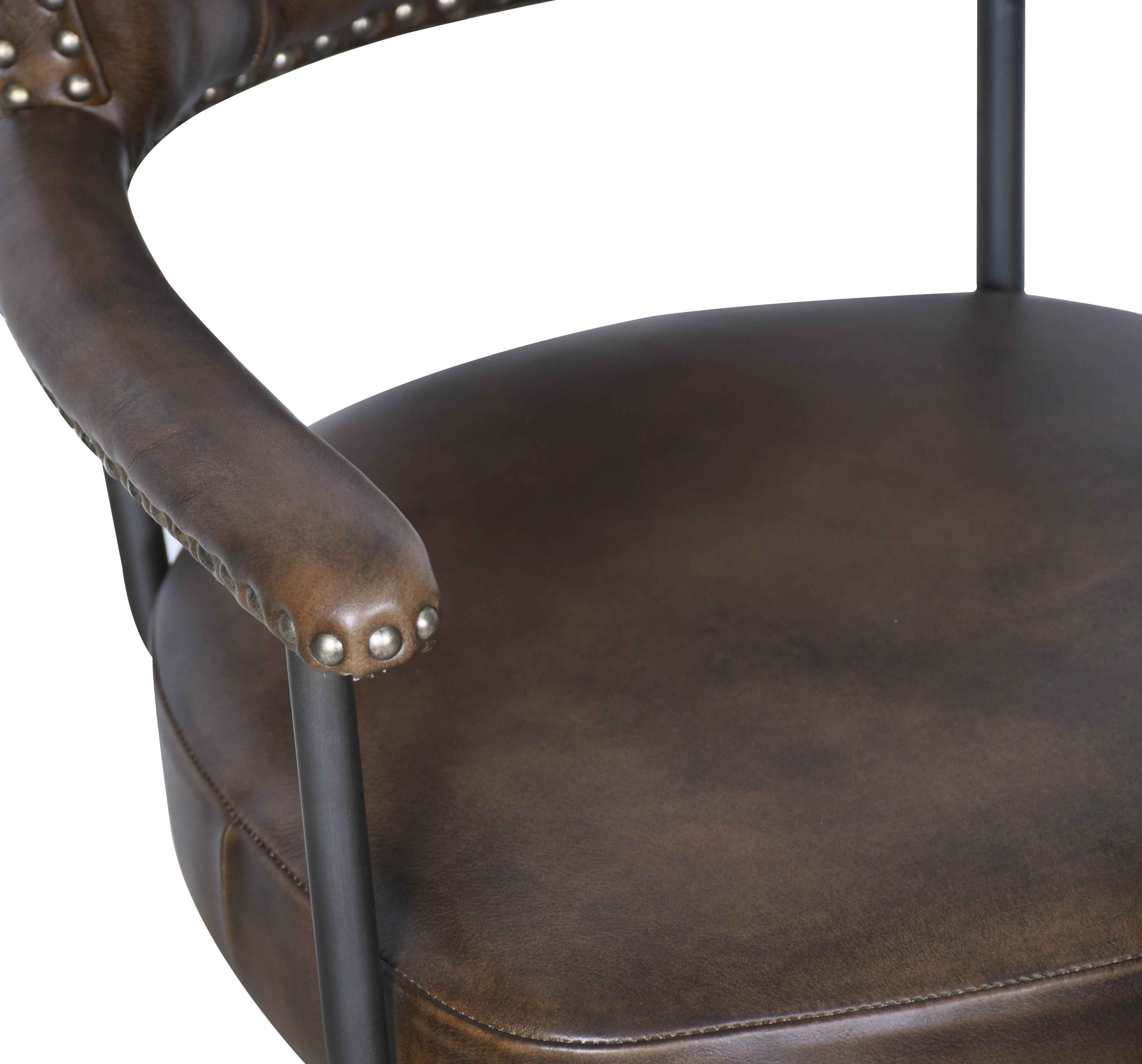 Essex Chesterfield 24" Office Chair in Antique Whiskey - Image 4
