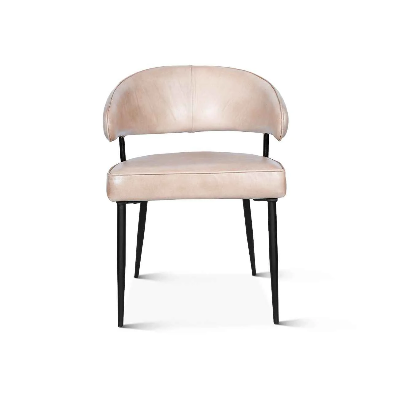 Essex Dover 23" Armchair in Antique Ivory Leather - Image 2