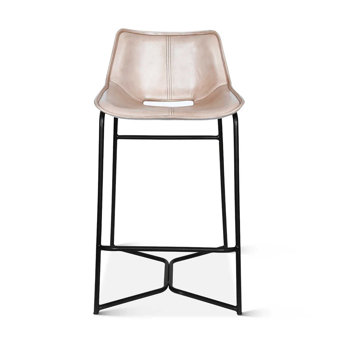Essex Murphy 18" Counter Chair in Chestnut Leather - Image 2