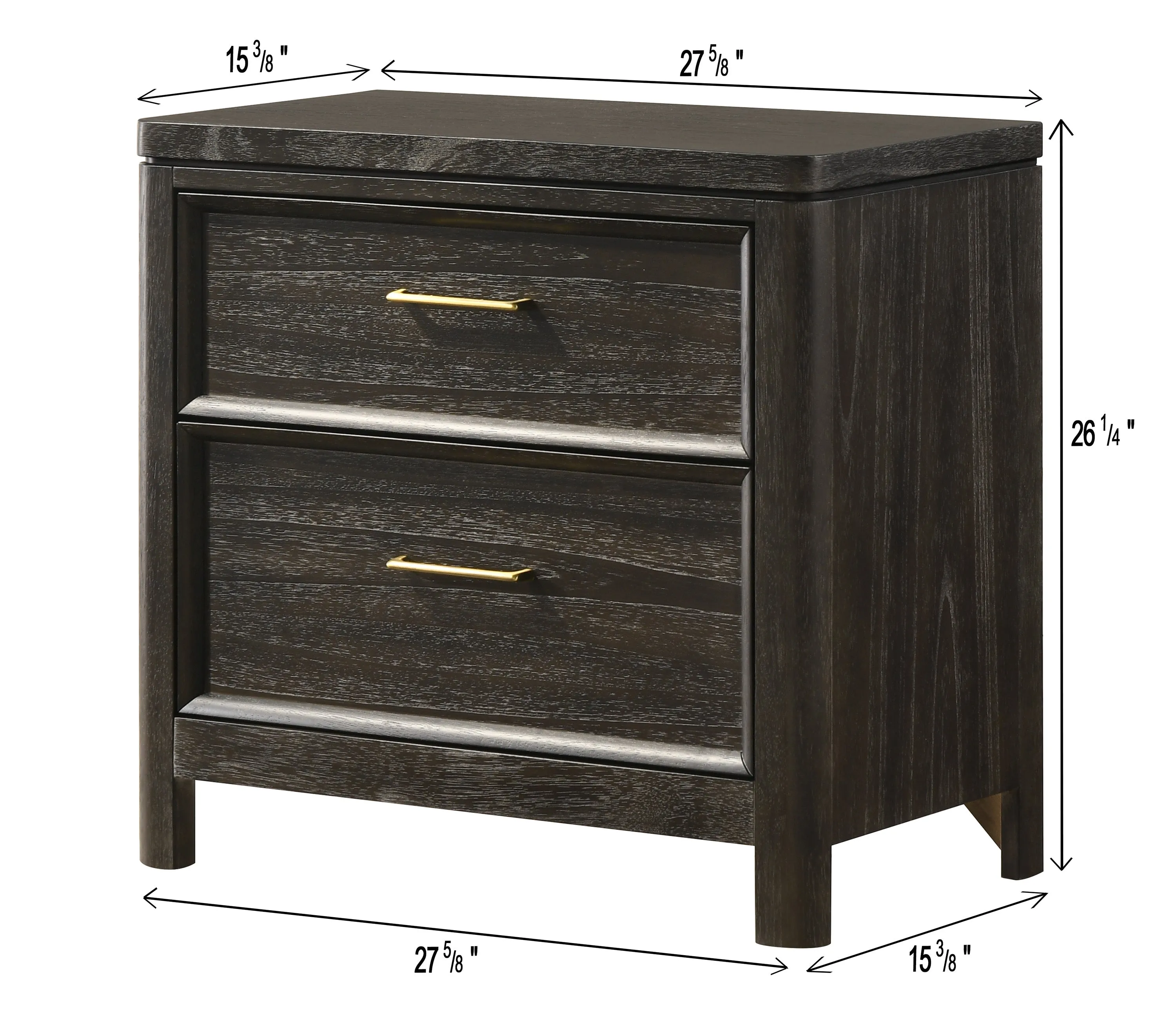Ethel Dark Brown Nightstand - Image 3