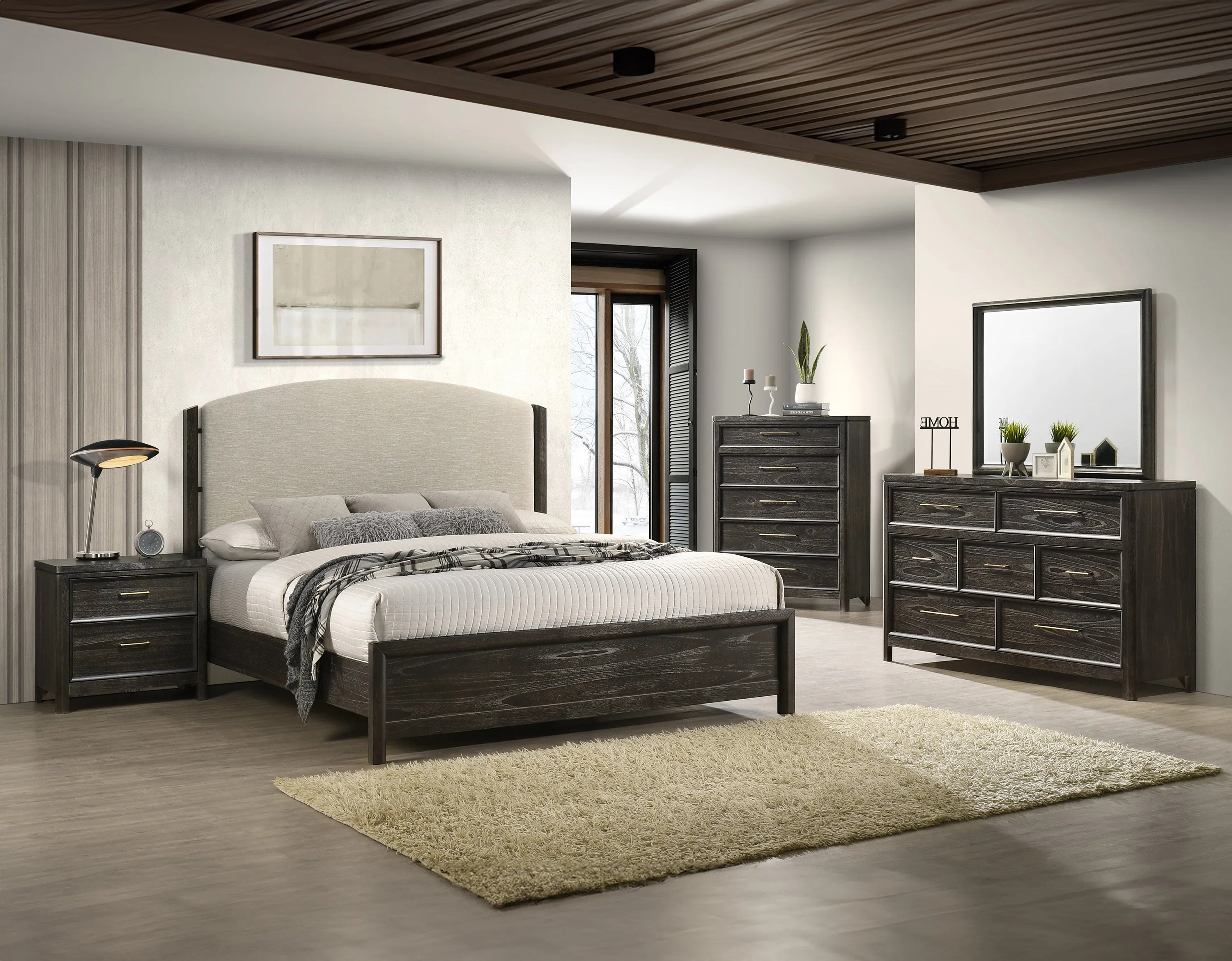 Ethel Dark Brown Nightstand - Image 4