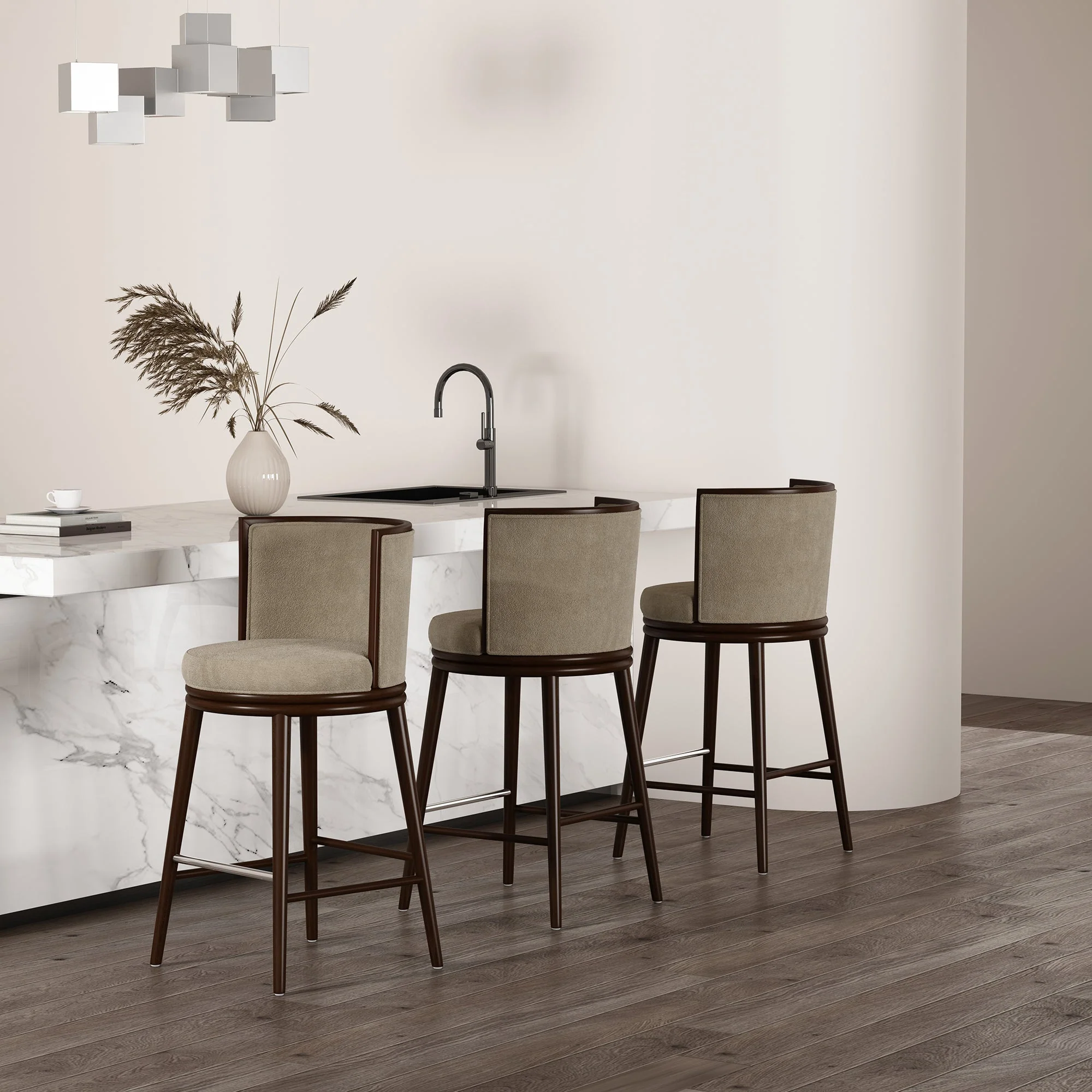 Evalyn Barstool in Natural - Image 11