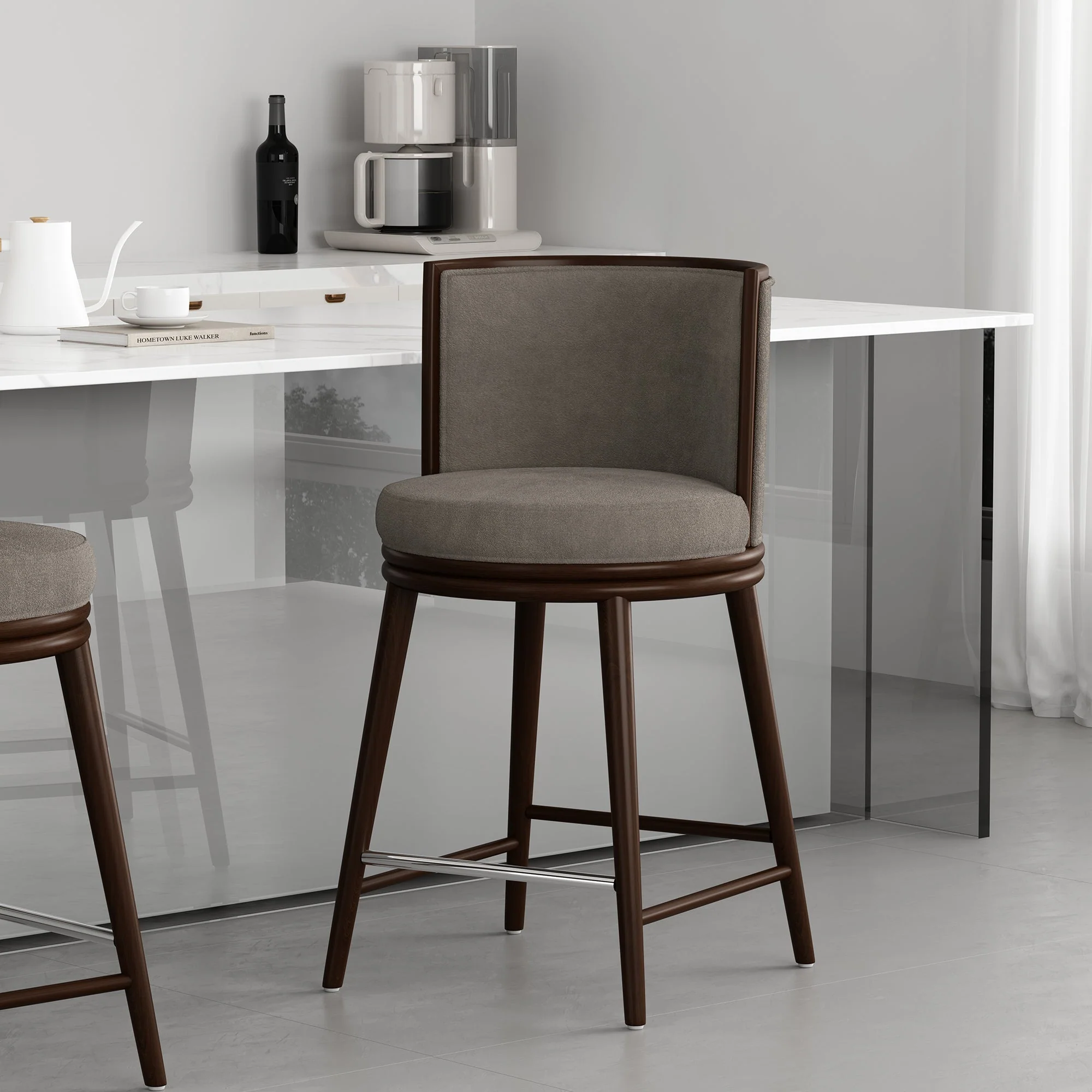 Evalyn Counter Stool in Dove - Image 2