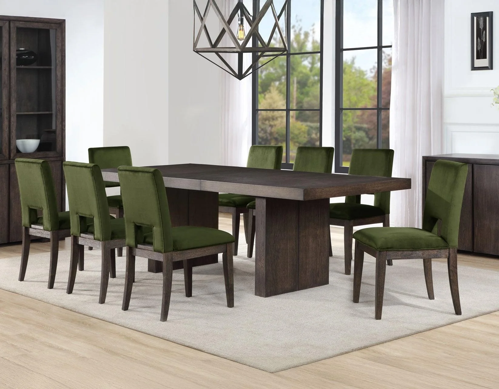 Evan 78-96 inch Dining Table with 18″ Leaf - Image 9