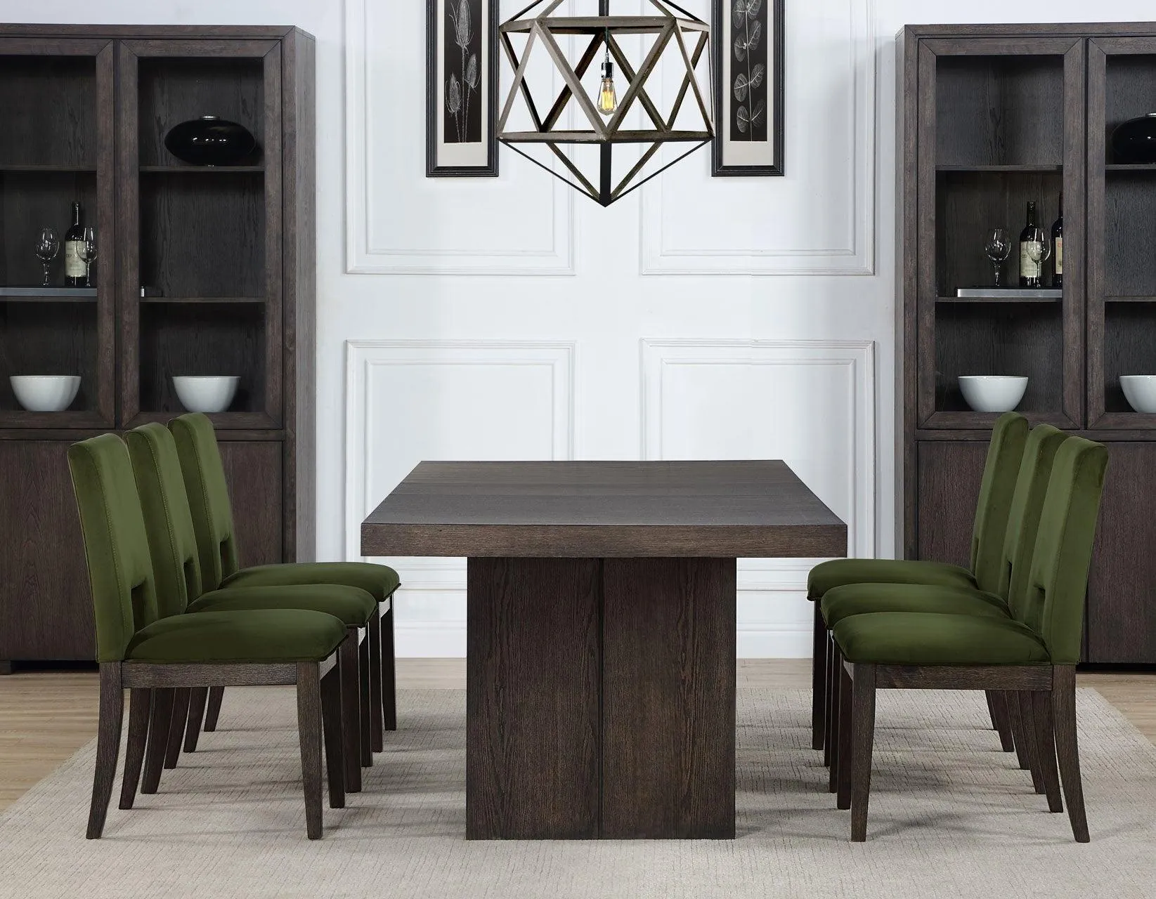 Evan Green Velvet Side Chair - Image 13