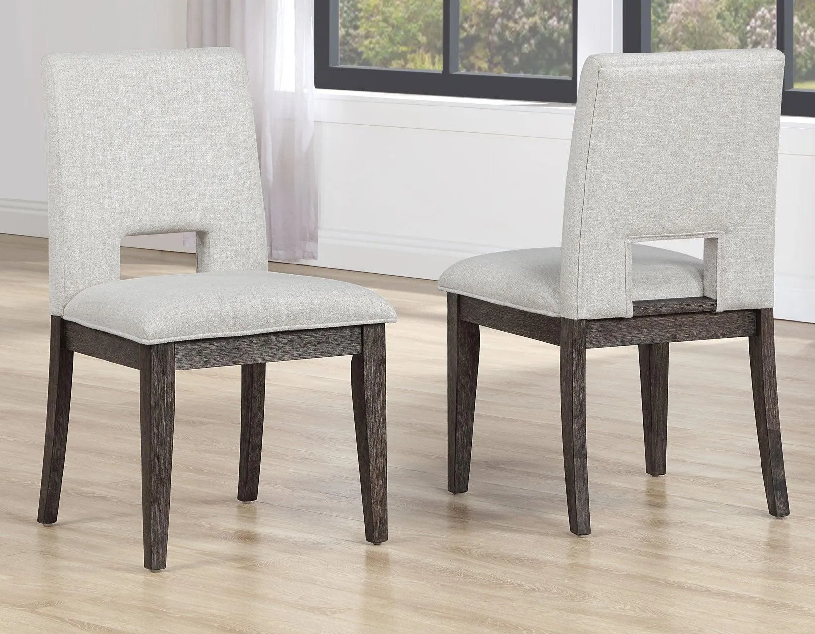 Evan Linen-look Side Chair - Image 2