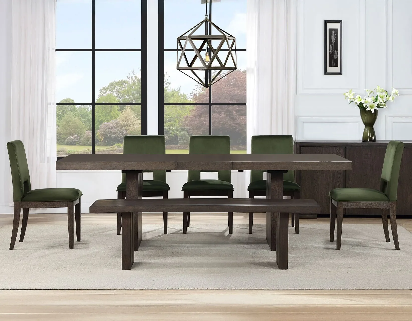 Evan Walnut Brown Dining Room Set - Image 33