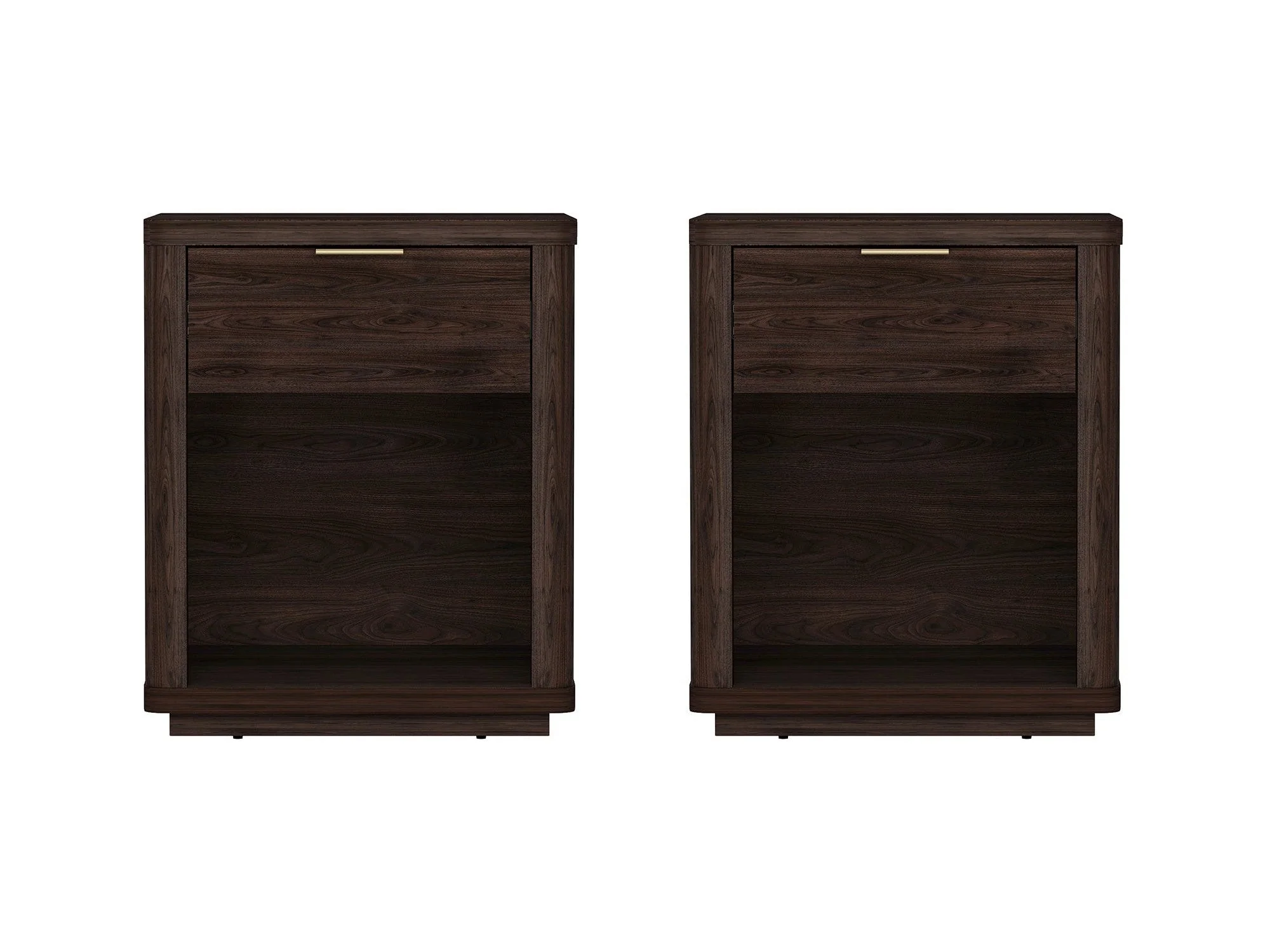 Evelyn Nightstand in Brown (set of 2)