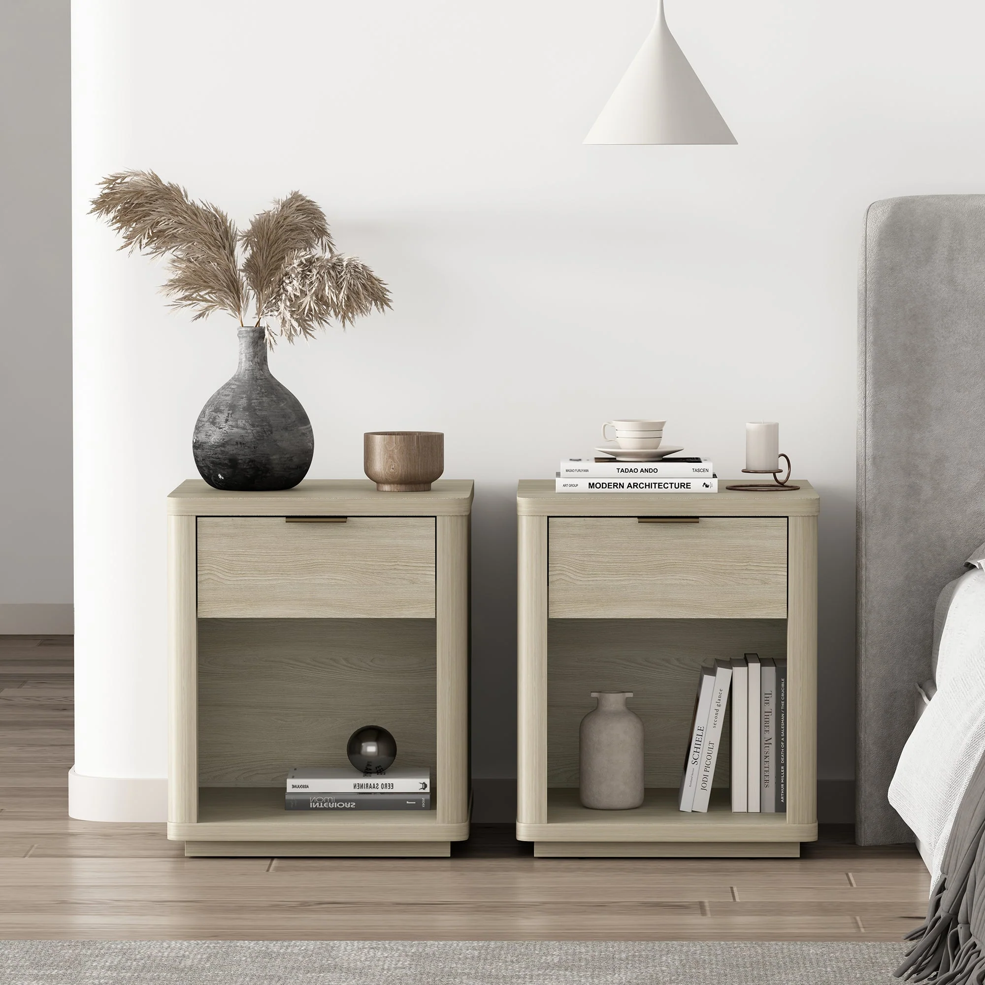 Evelyn Nightstand in Natural (set of 2) - Image 2