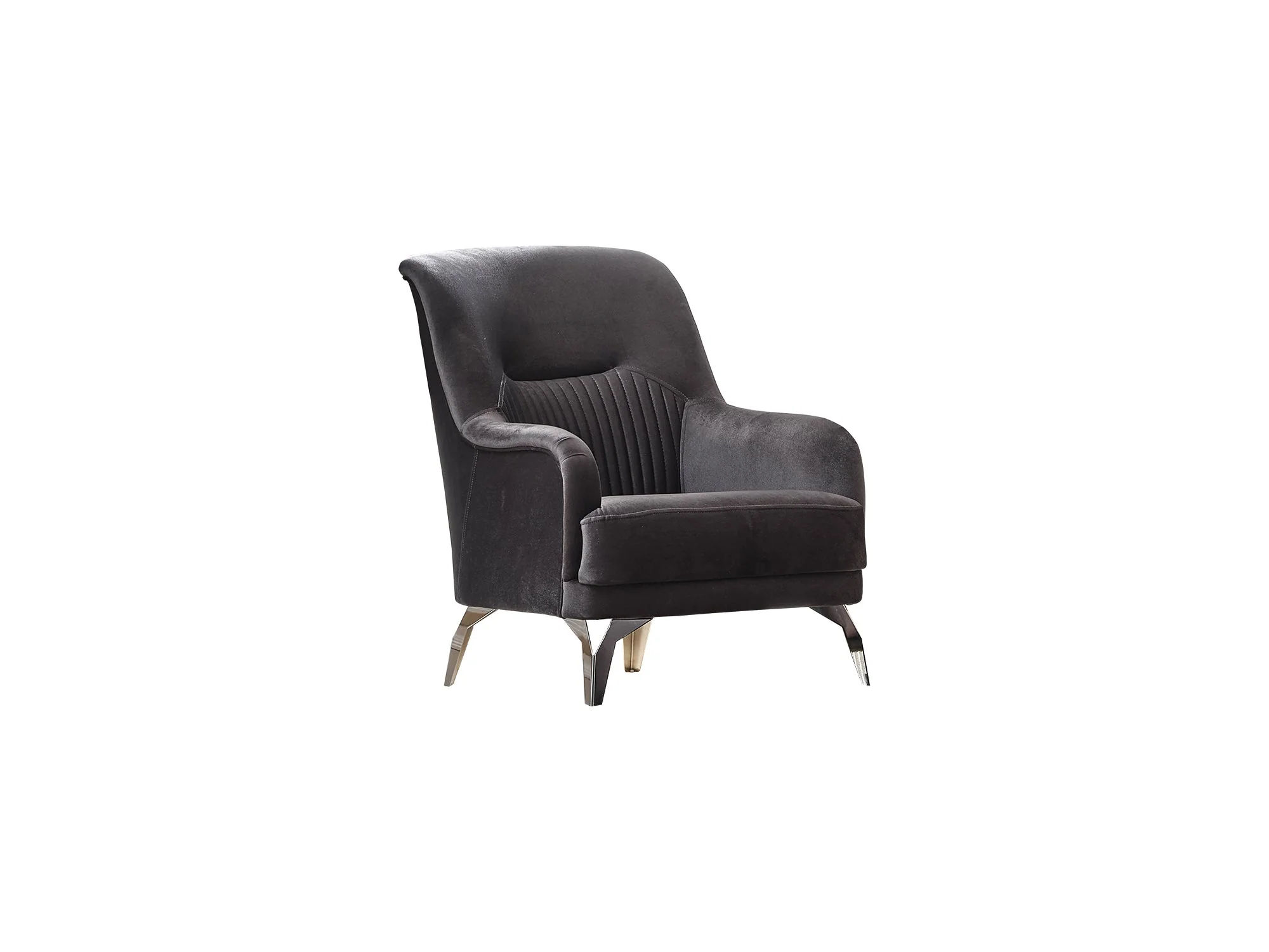 Everest Grey 3-pieces (Sofa & Loveseat & Chair) Living Room Set - Image 8