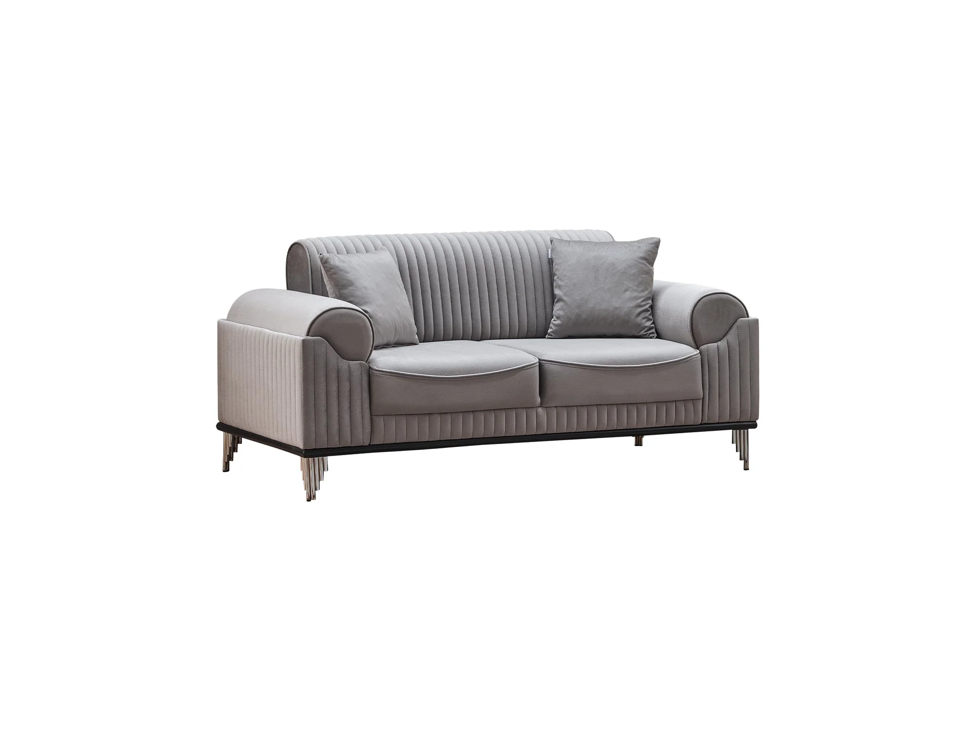 Everest Light Grey 3-pieces (Sofa & Loveseat & Chair) Living Room Set - Image 6