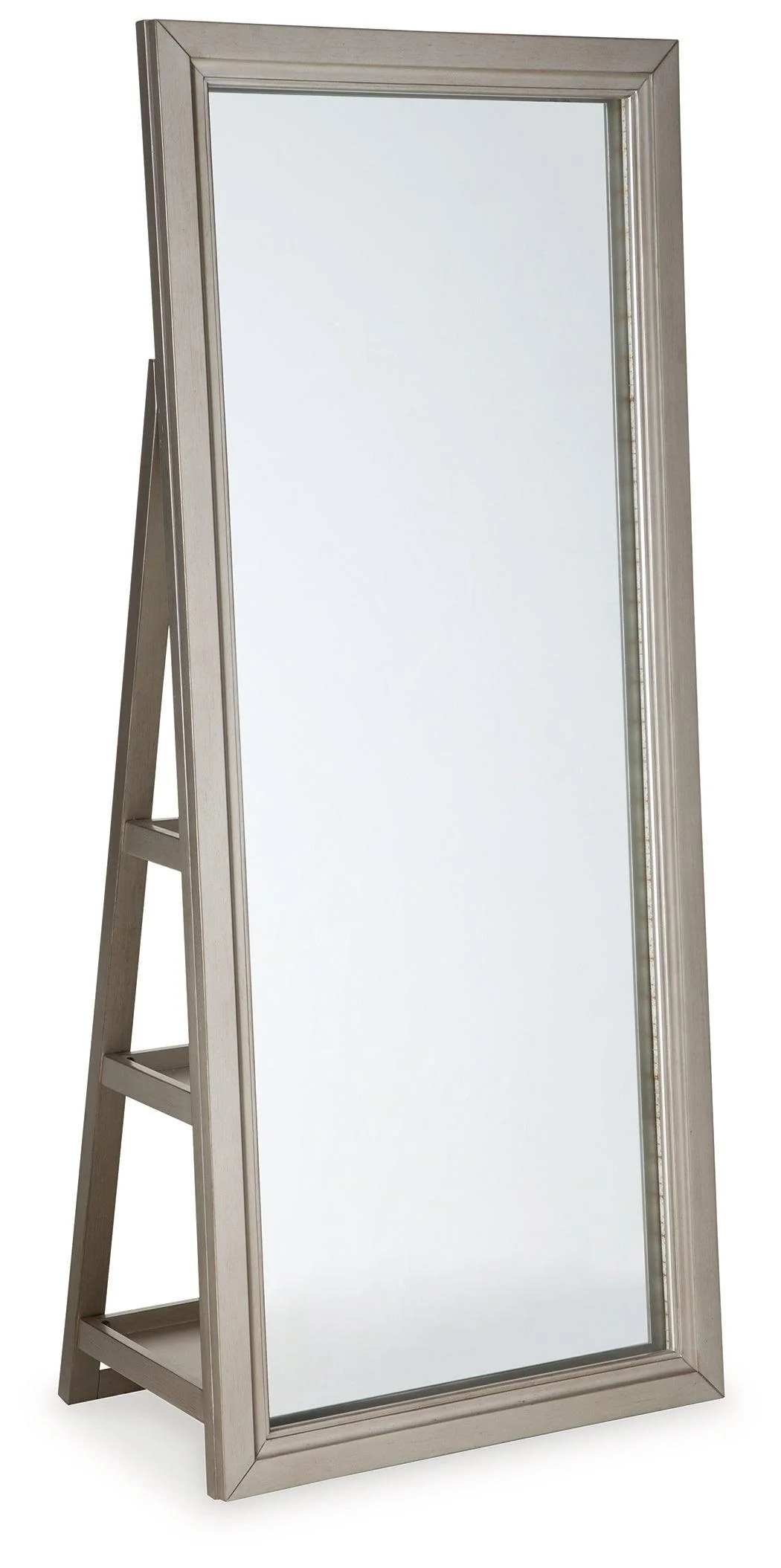 Evesen Champagne Floor Standing Mirror with Storage - Image 3