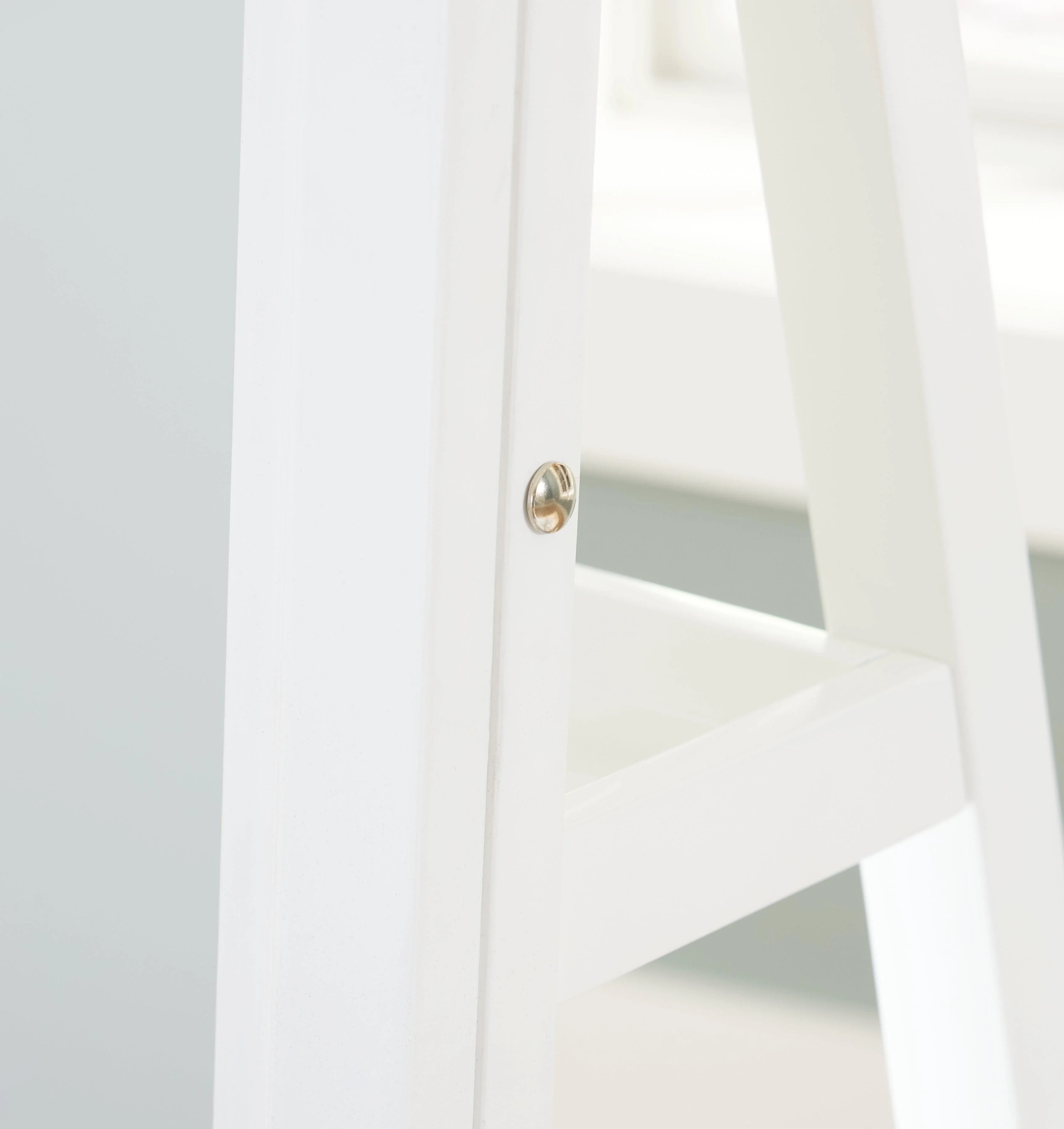 Evesen White Floor Standing Mirror/Storage - Image 4