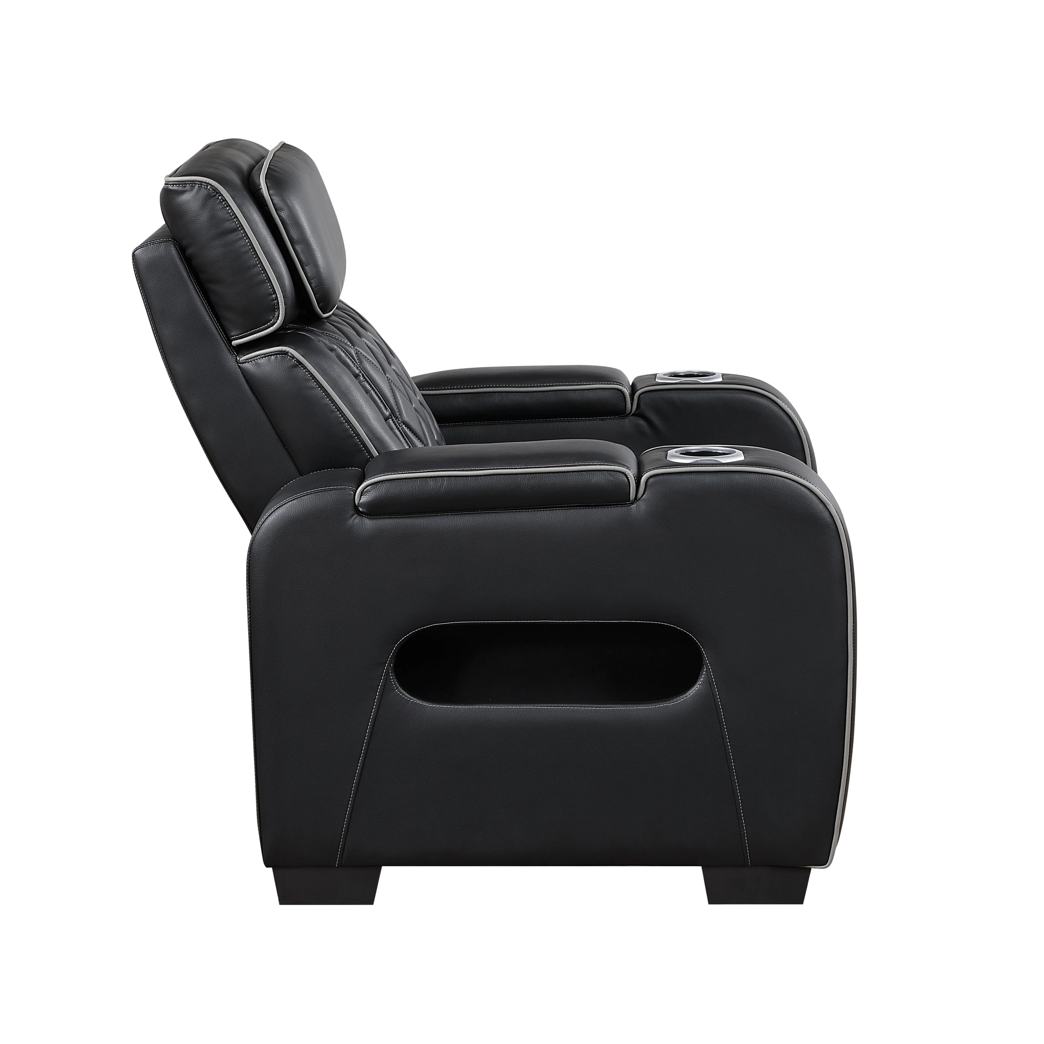 Fairway Black Power Double Reclining Living Room Set - Image 22