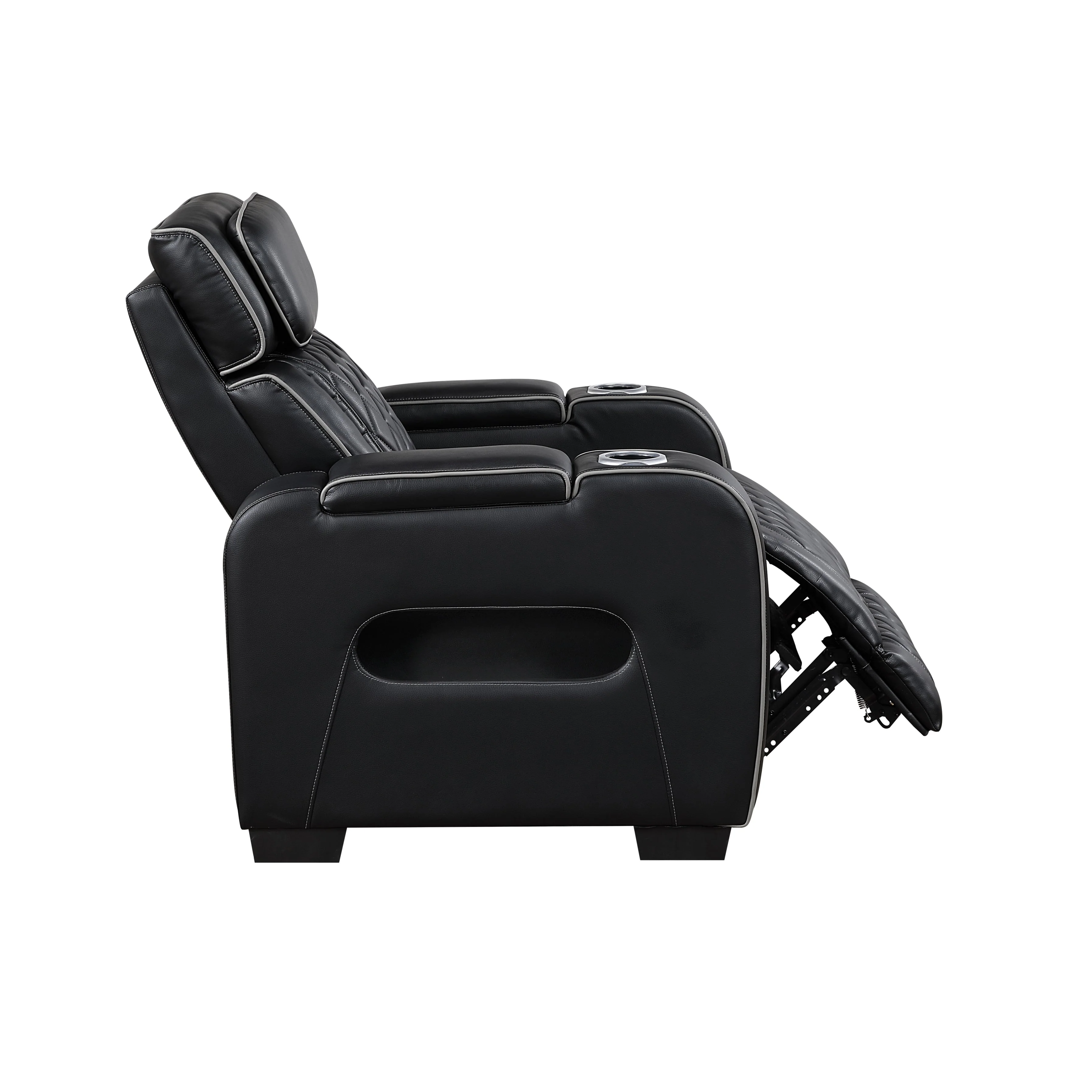 Fairway Black Power Double Reclining Living Room Set - Image 27