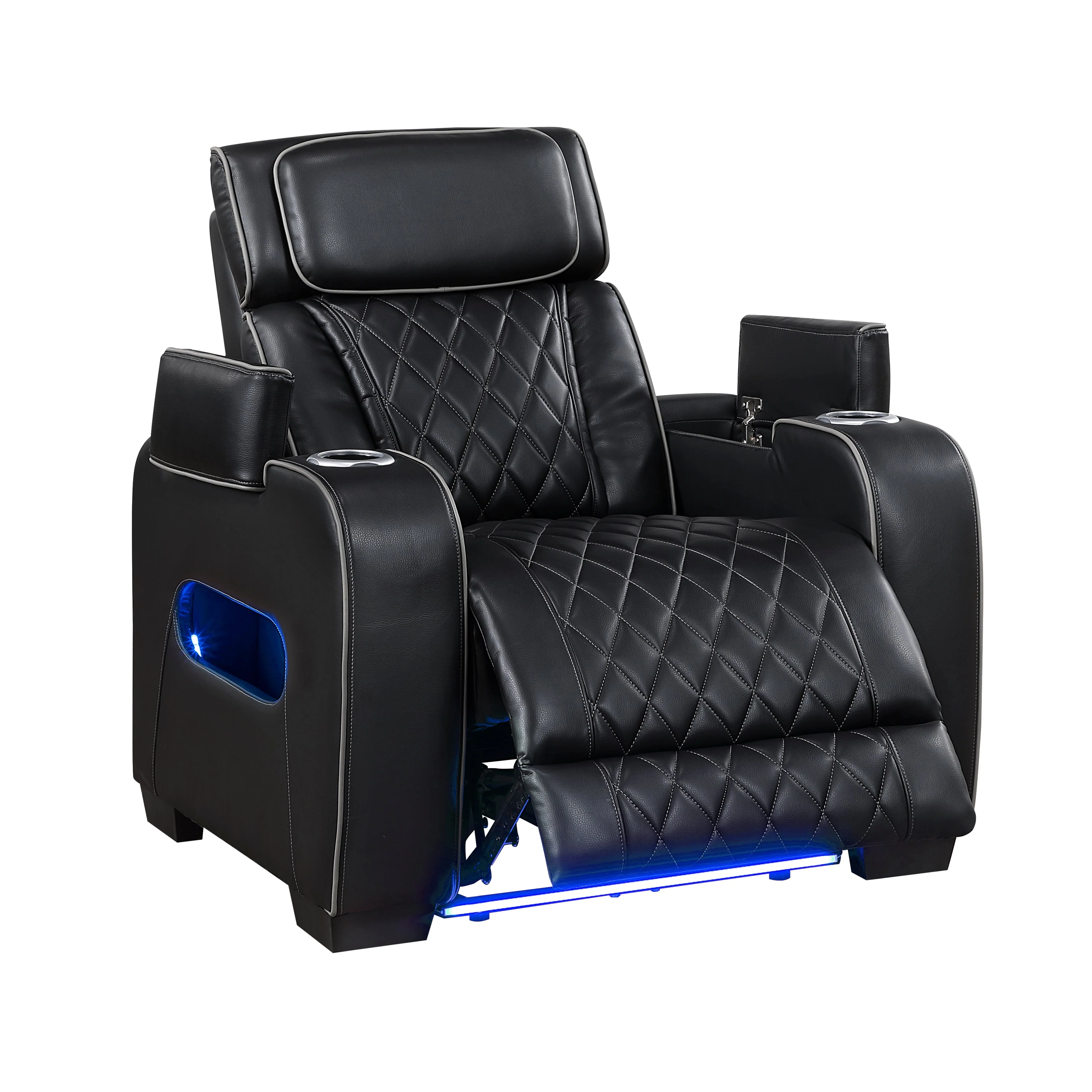 Fairway Black Power Double Reclining Living Room Set - Image 30