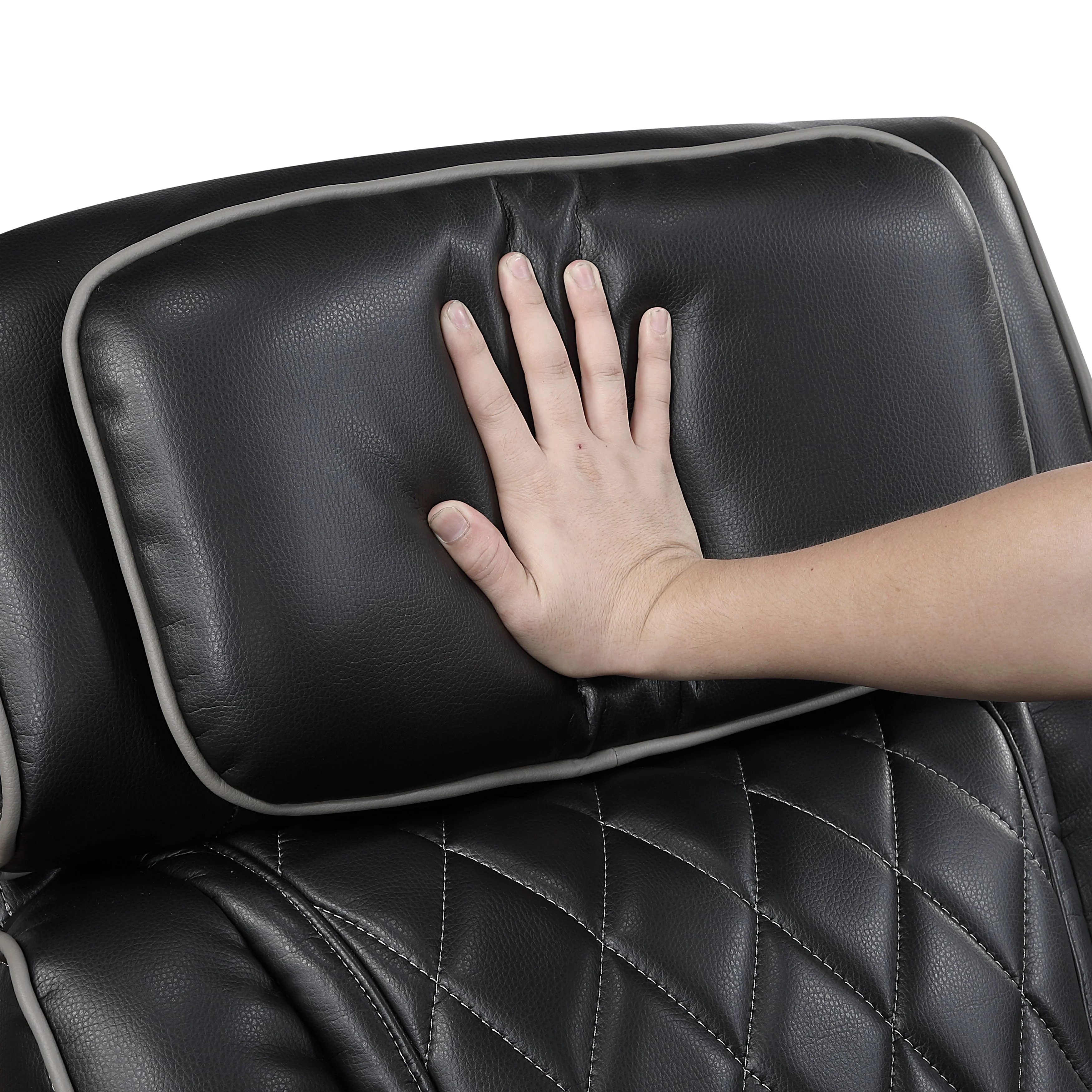 Fairway Black Power Double Reclining Sofa - Image 15