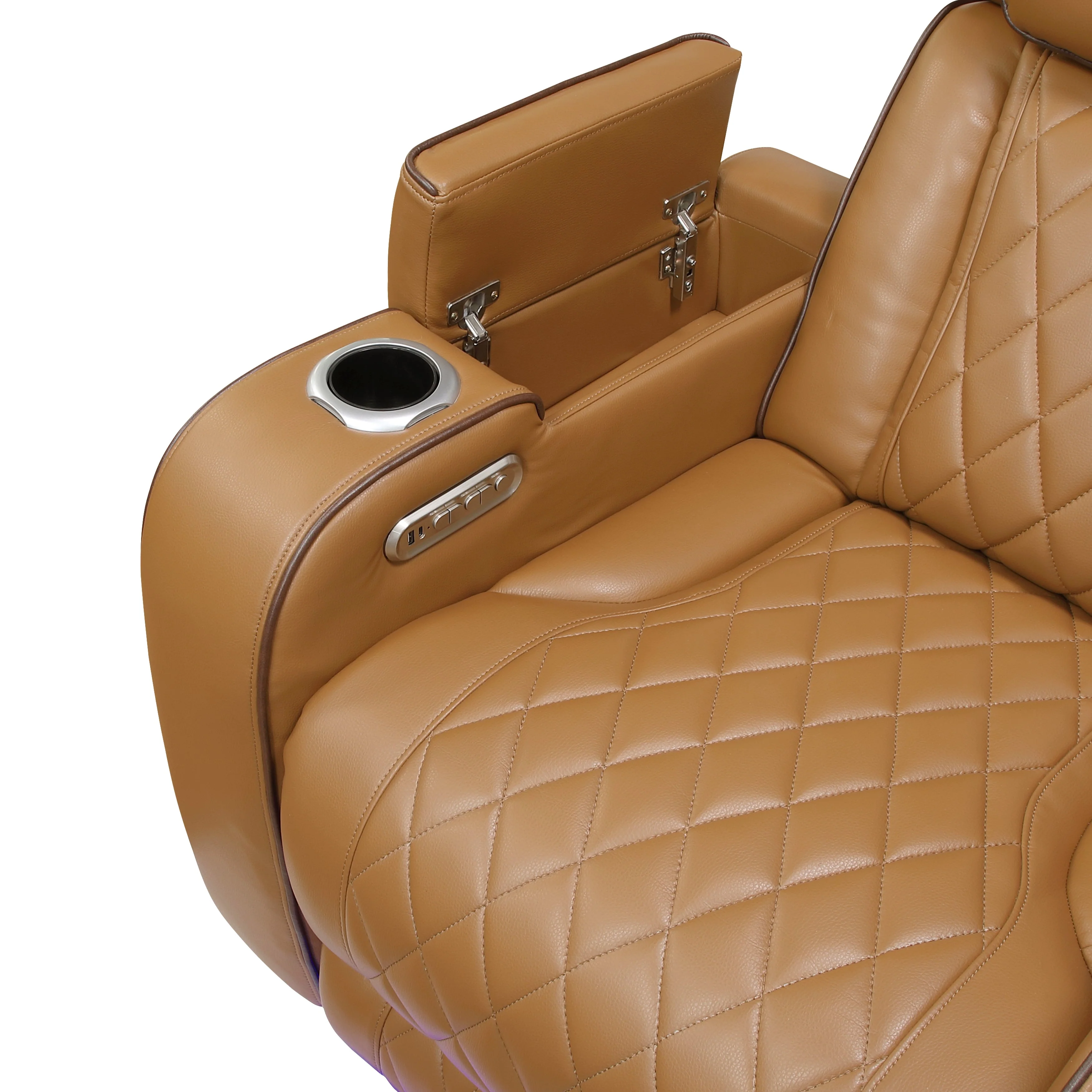 Fairway Brown Power Double Reclining Living Room Set - Image 33