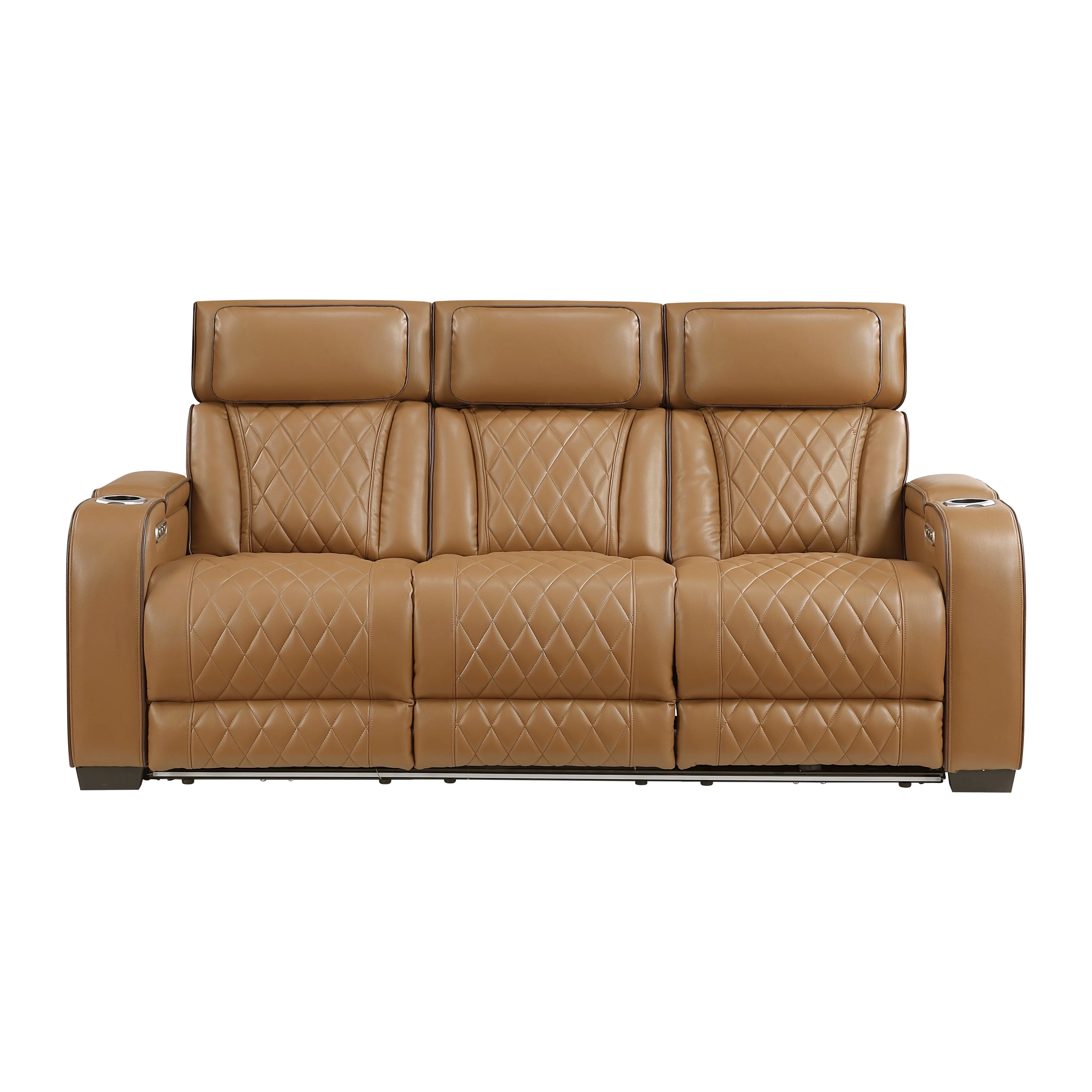 Fairway Brown Power Double Reclining Living Room Set - Image 5