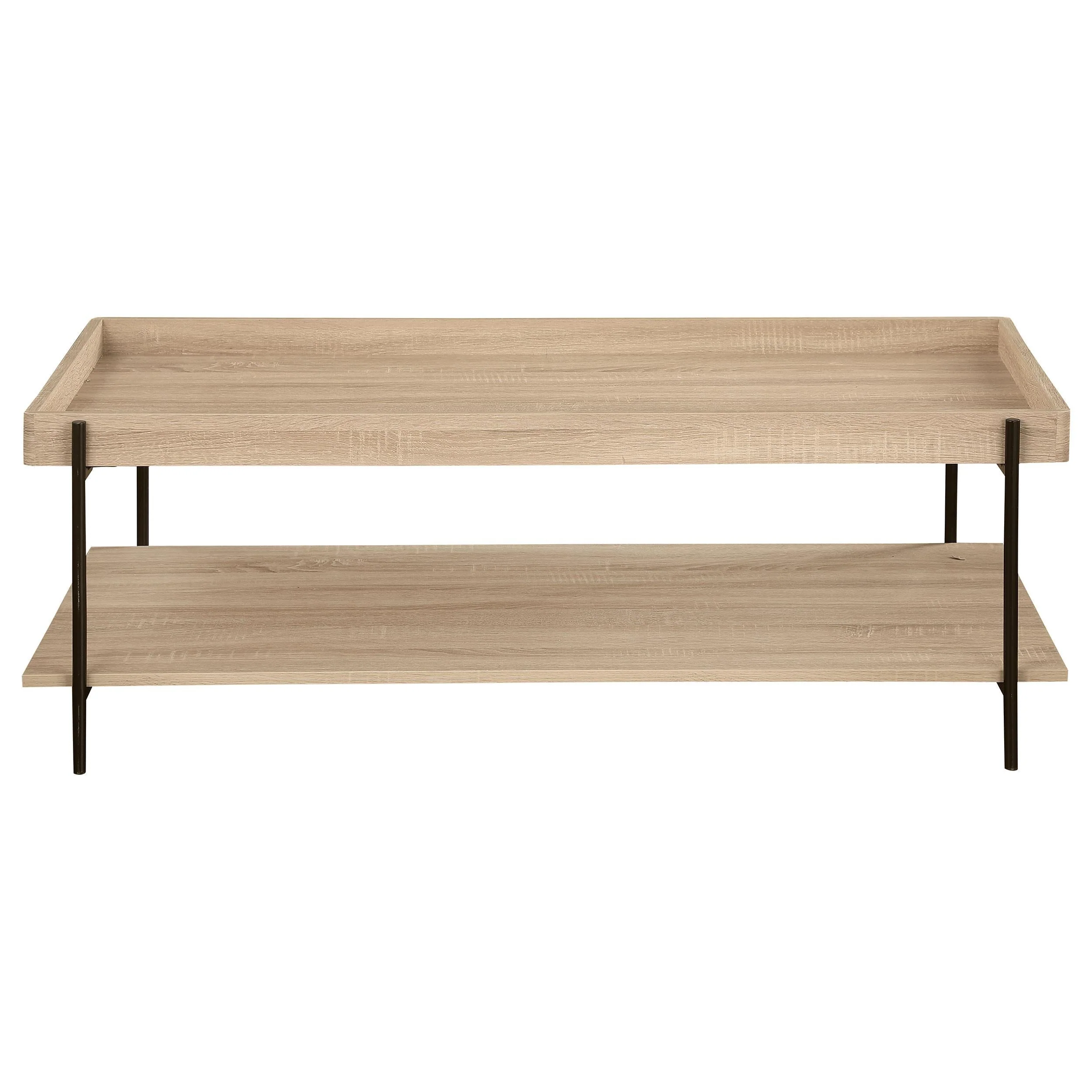 Fallon Natural 2-Piece Rectangular Coffee and End Table Set - Image 4
