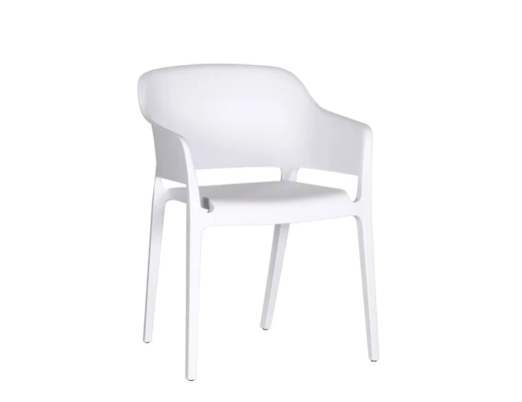 Faro Outdoor Dining Chair White - Set of 2 - Image 2