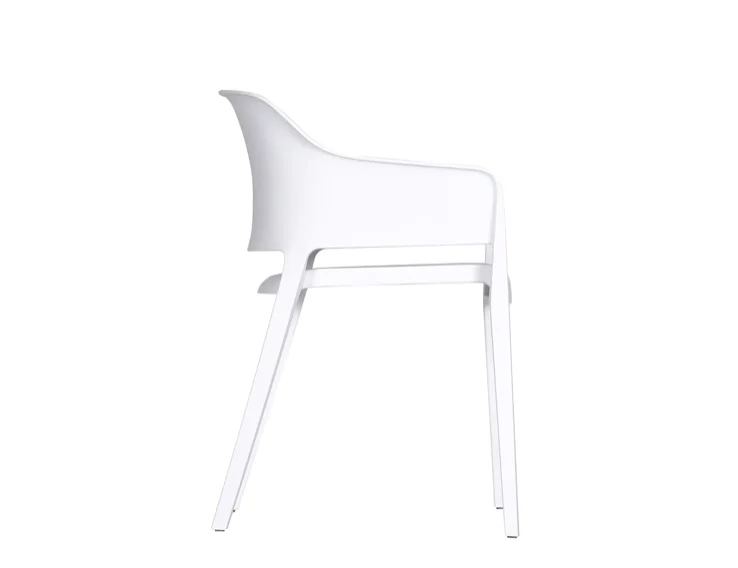 Faro Outdoor Dining Chair White - Set of 2 - Image 3