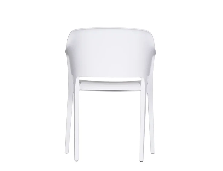 Faro Outdoor Dining Chair White - Set of 2 - Image 4
