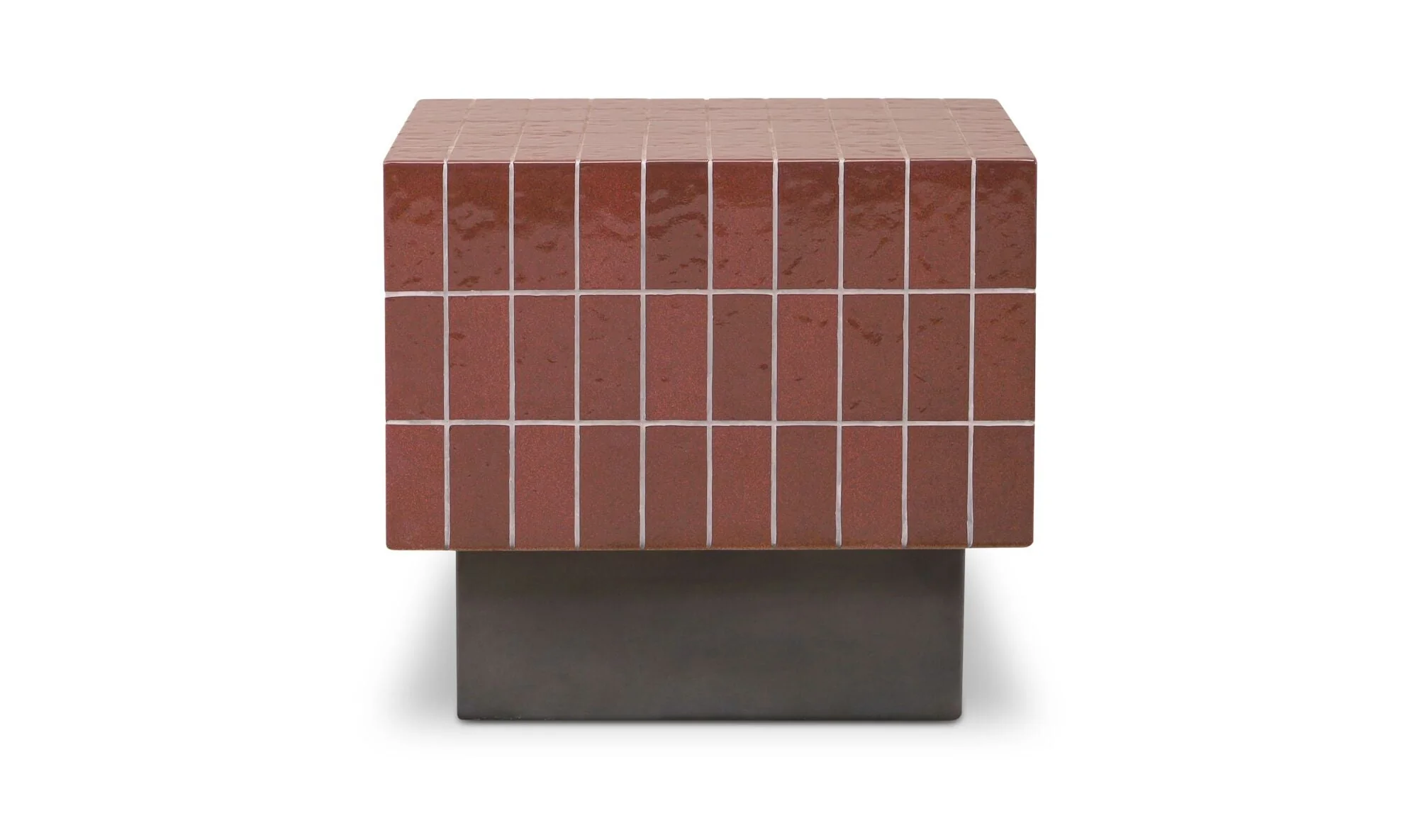 Farren Outdoor Side Table Brown - Image 3