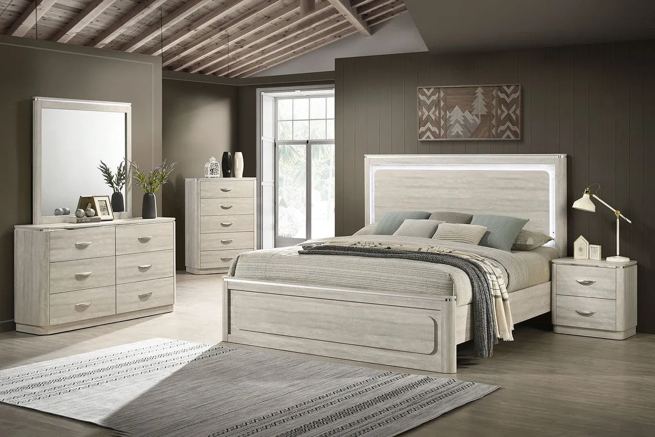 Farsund Dusty Gray 4-Piece Queen Bedroom Set