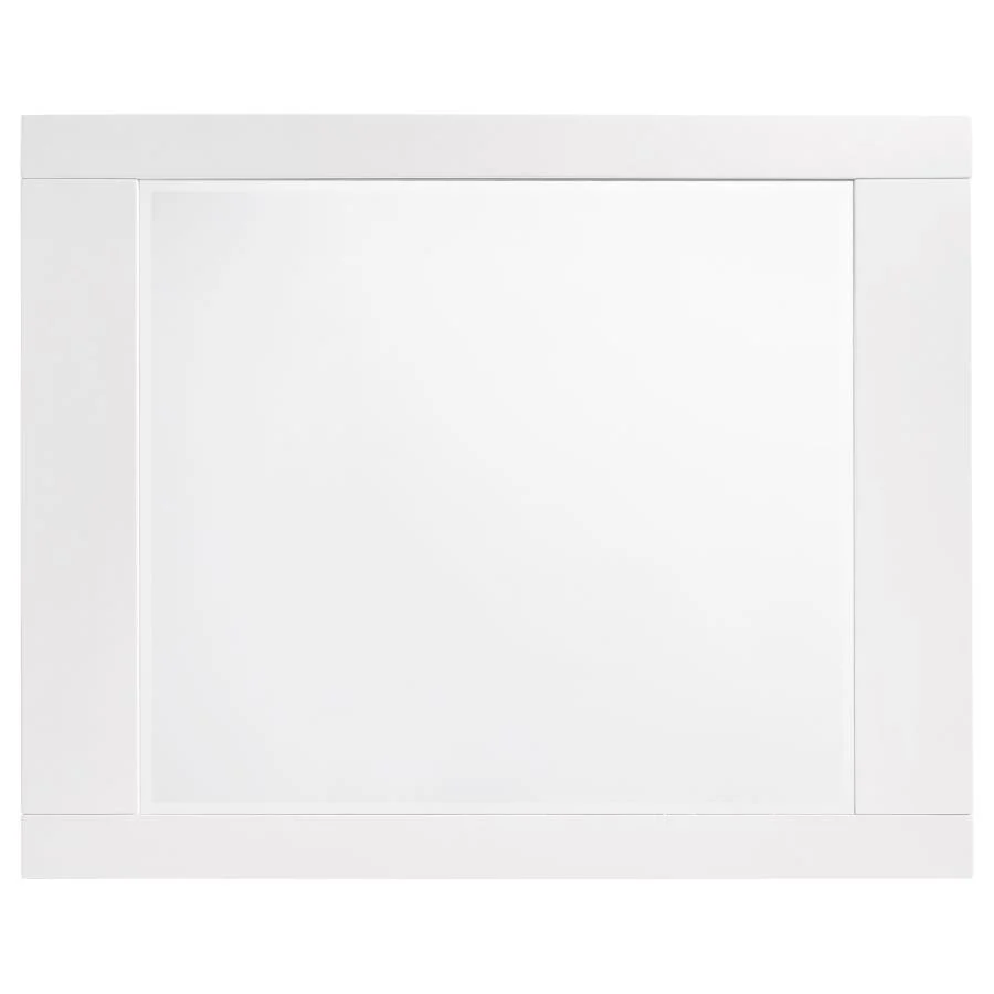 Felicity White High Gloss 4-piece Queen Bedroom Set - Image 10