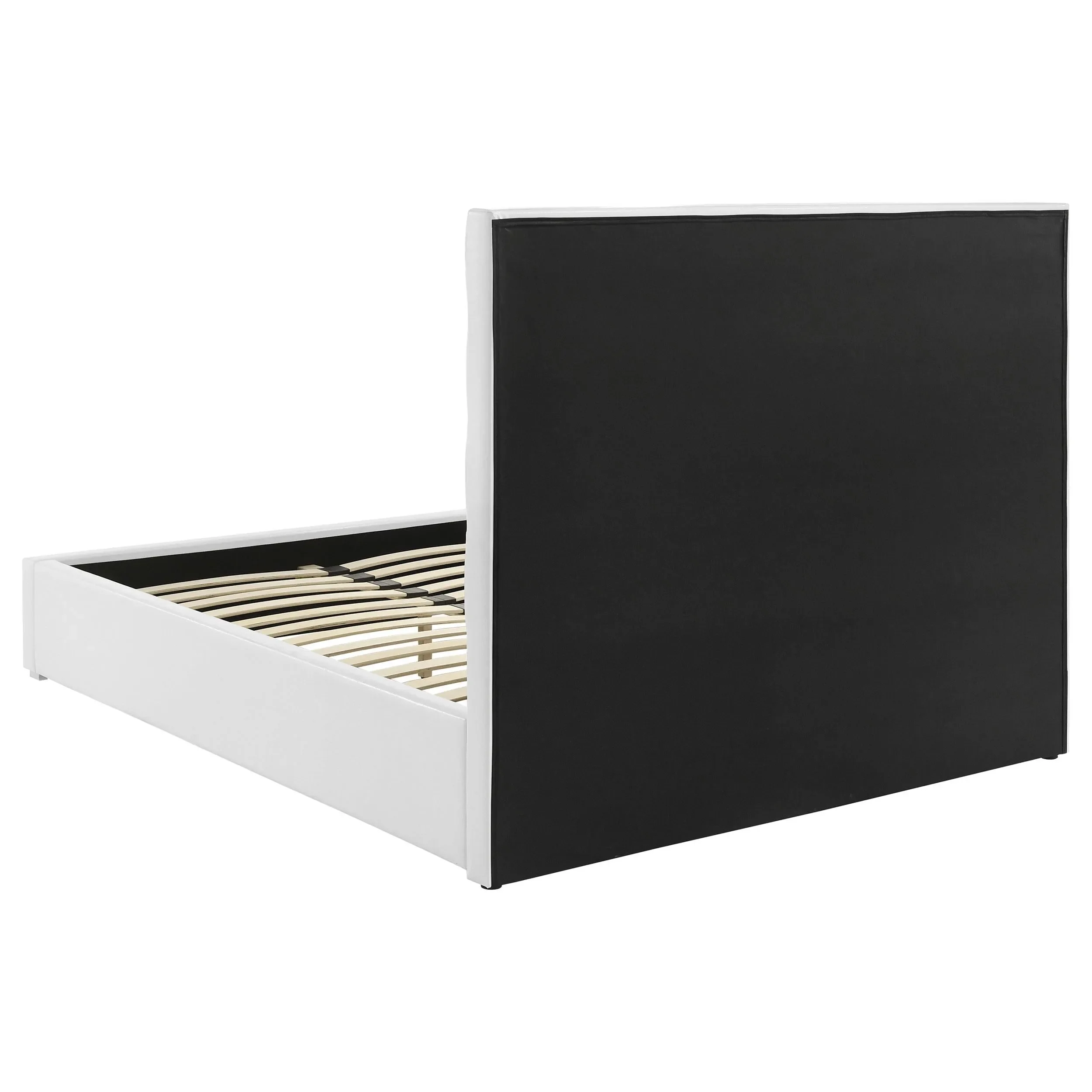Felicity White Upholstered Eastern King Platform Bed - Image 5