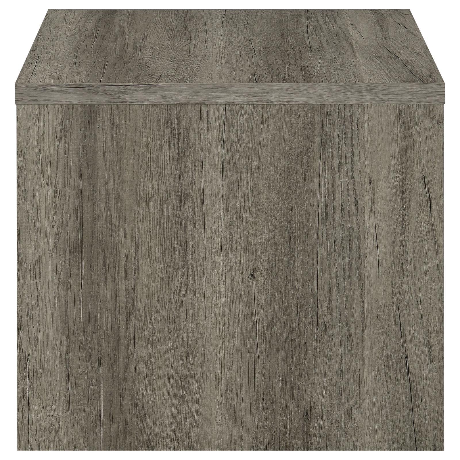 Felix Gray Driftwood 1-drawer Square Engineered Wood End Table - Image 4