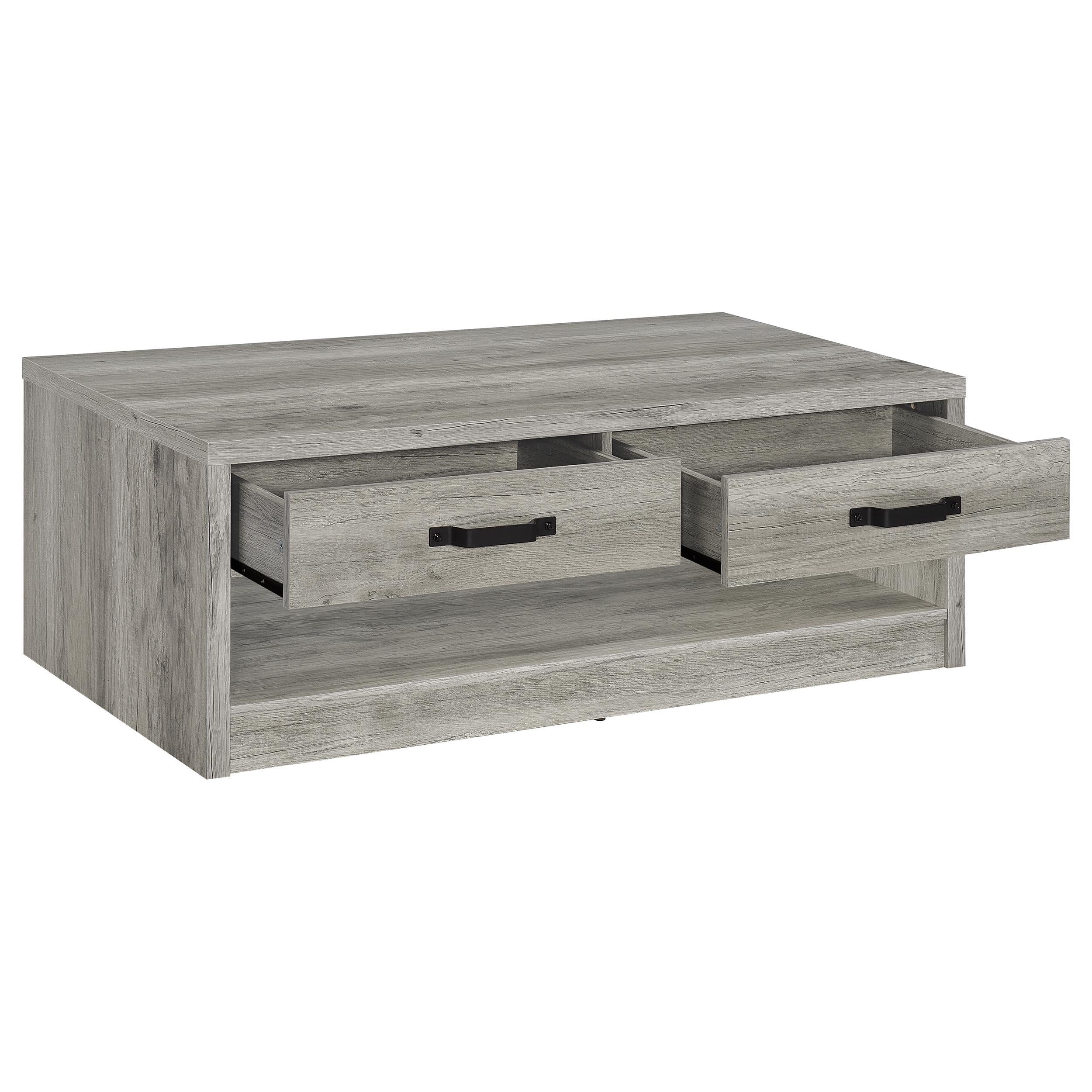 Felix Gray Driftwood 2-Piece Coffee and End Table Set - Image 9